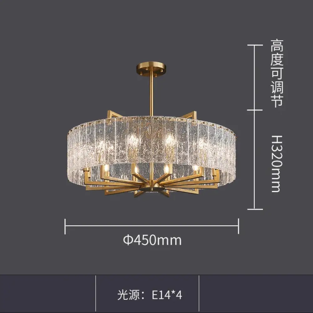 Modern Glass Gold Chandelier | Dining & Kitchen Lighting