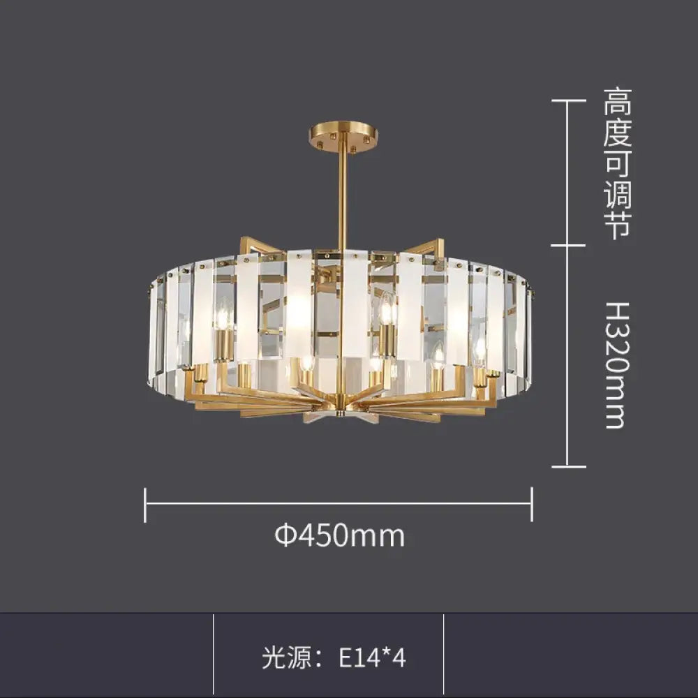 Modern Glass Gold Chandelier | Dining & Kitchen Lighting