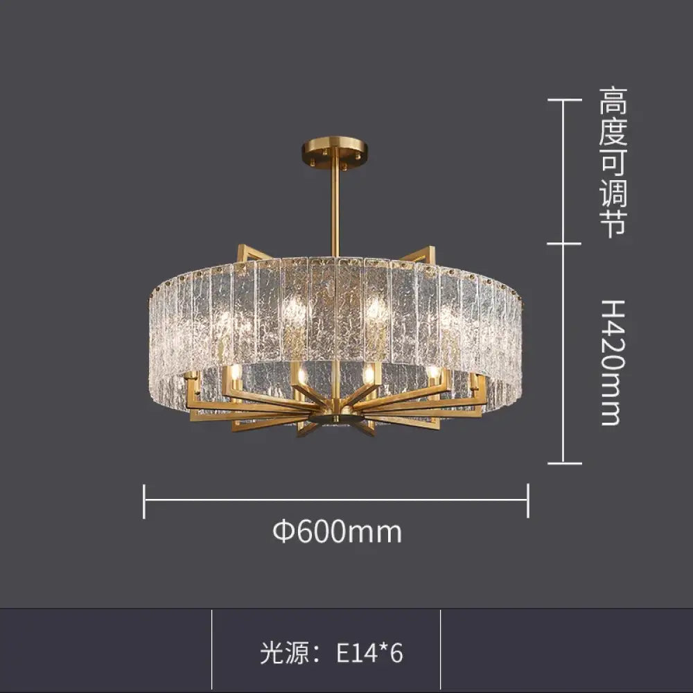 Modern Glass Gold Chandelier | Dining & Kitchen Lighting