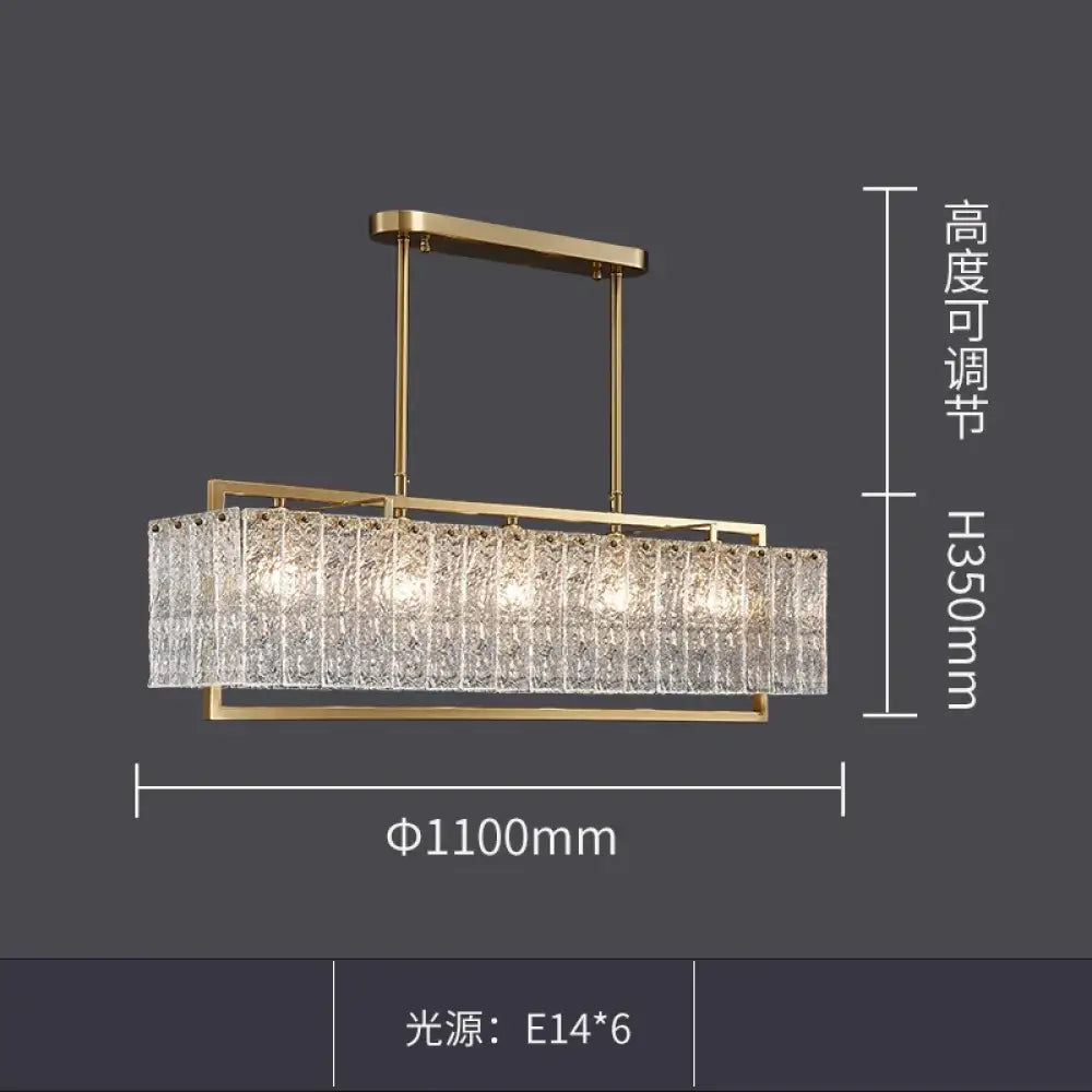 Modern Glass Gold Chandelier | Dining & Kitchen Lighting