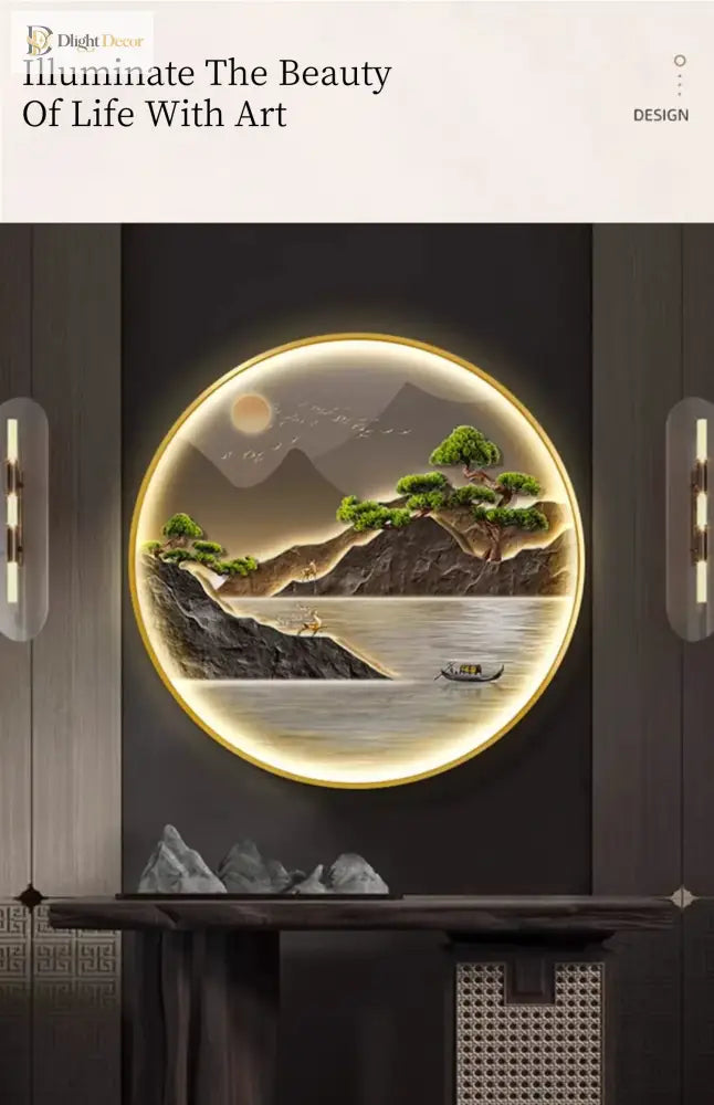 Modern LED Wall Art Light | Modern Interior Home Lighting