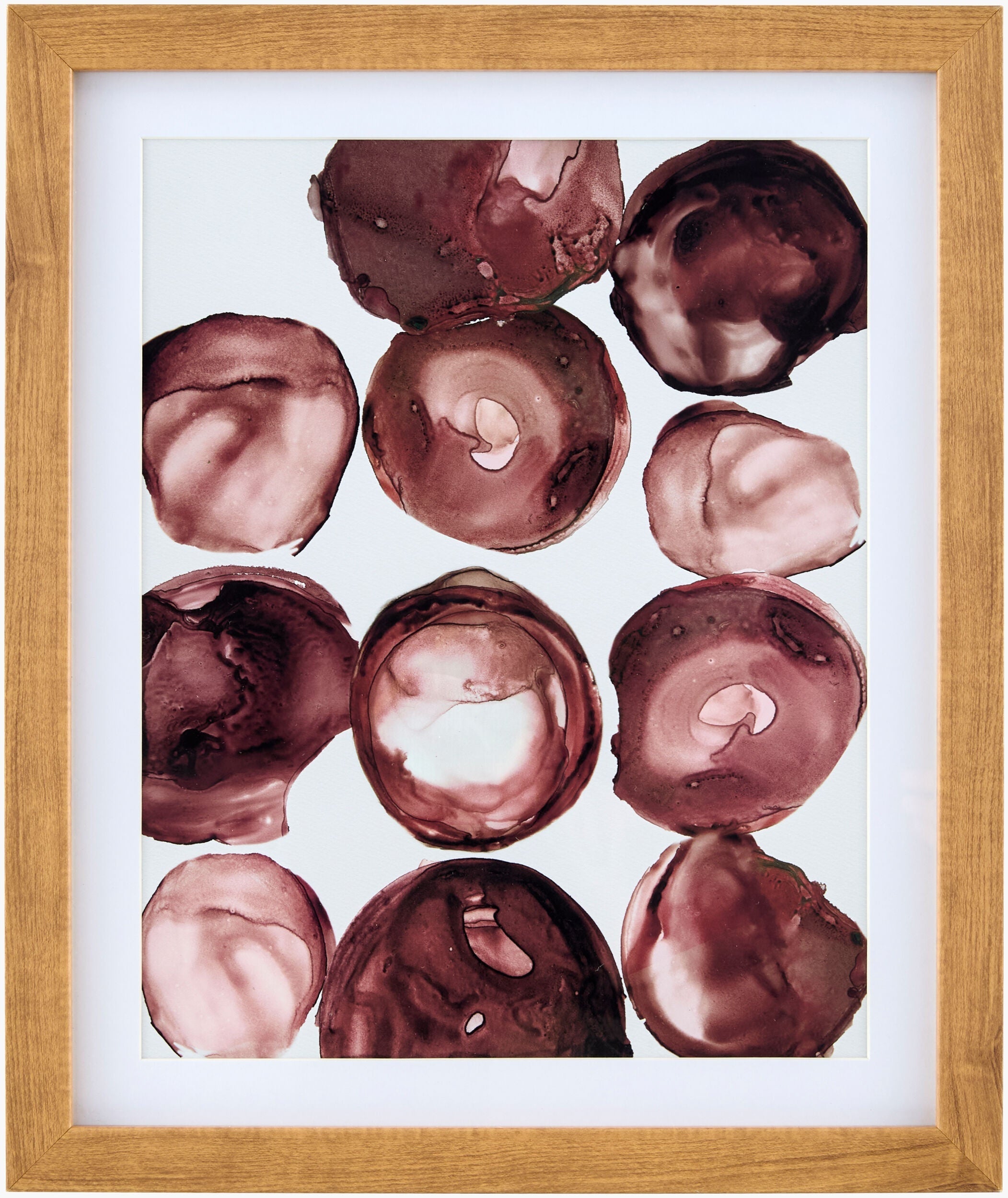 Rich Brick Red Modern Framed Wall Art for modern gallery walls-0