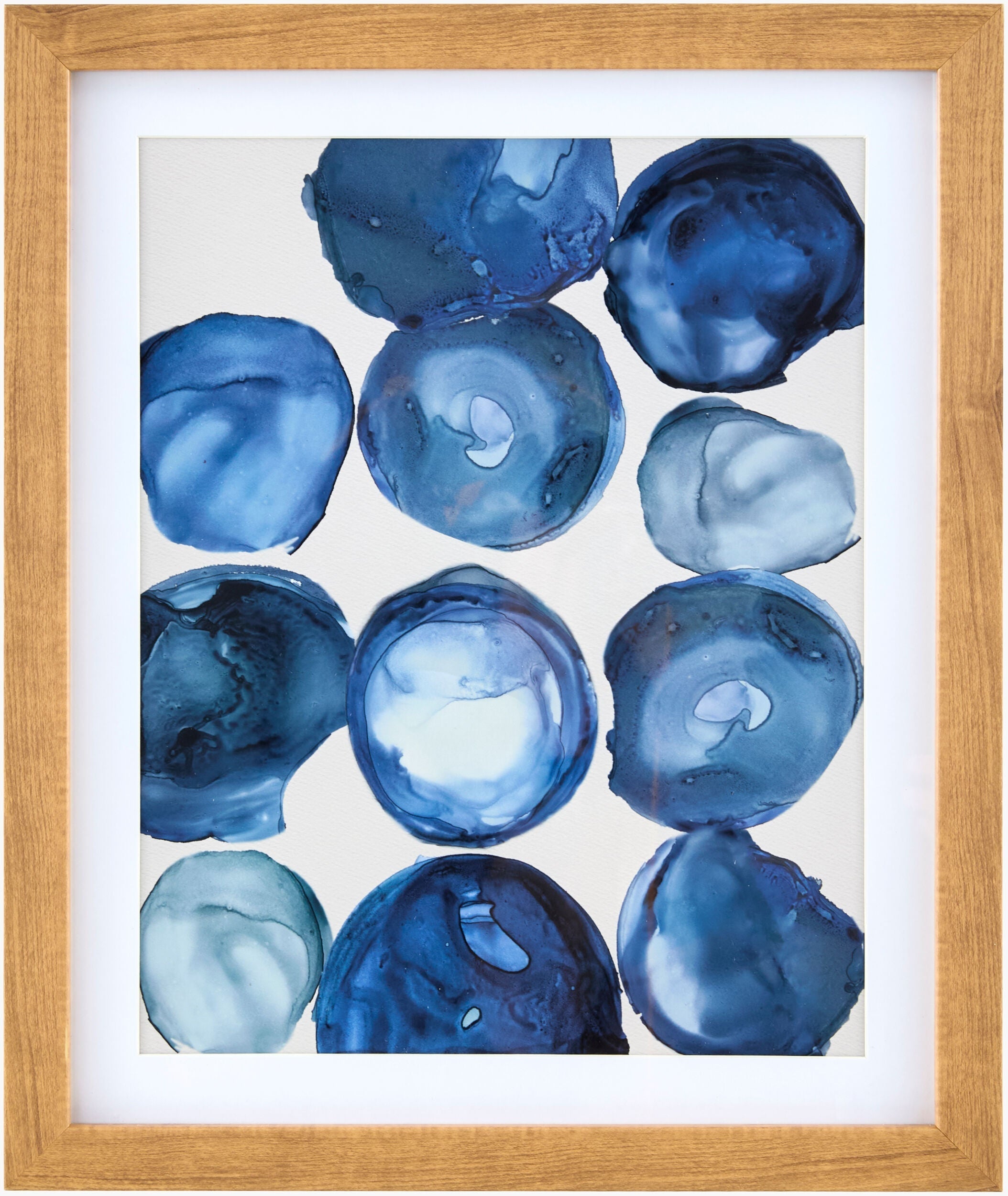 Aqua Blue Modern Framed Wall Art for modern gallery walls-0