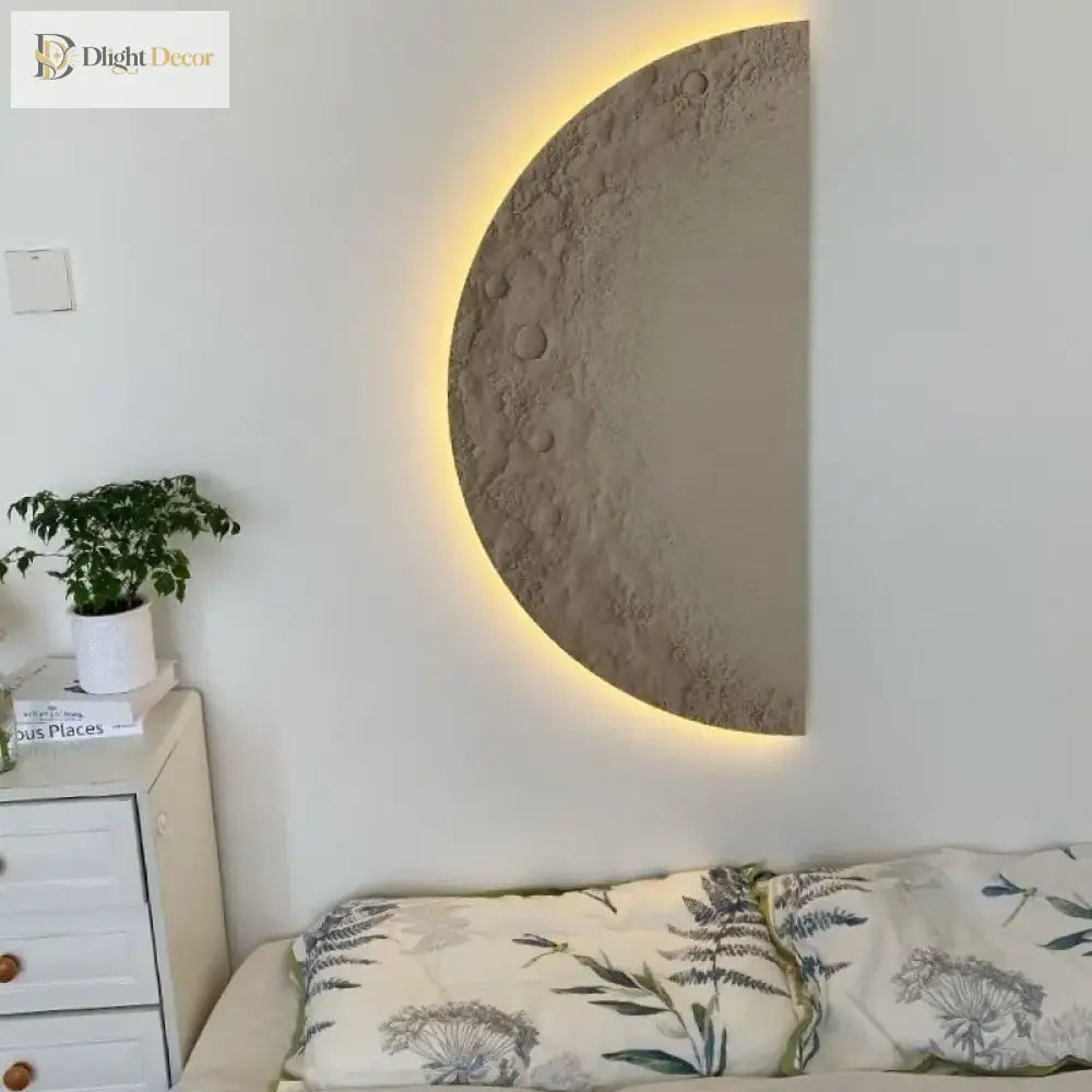 Moon LED Wall Art Light | Modern Interior Home Lighting