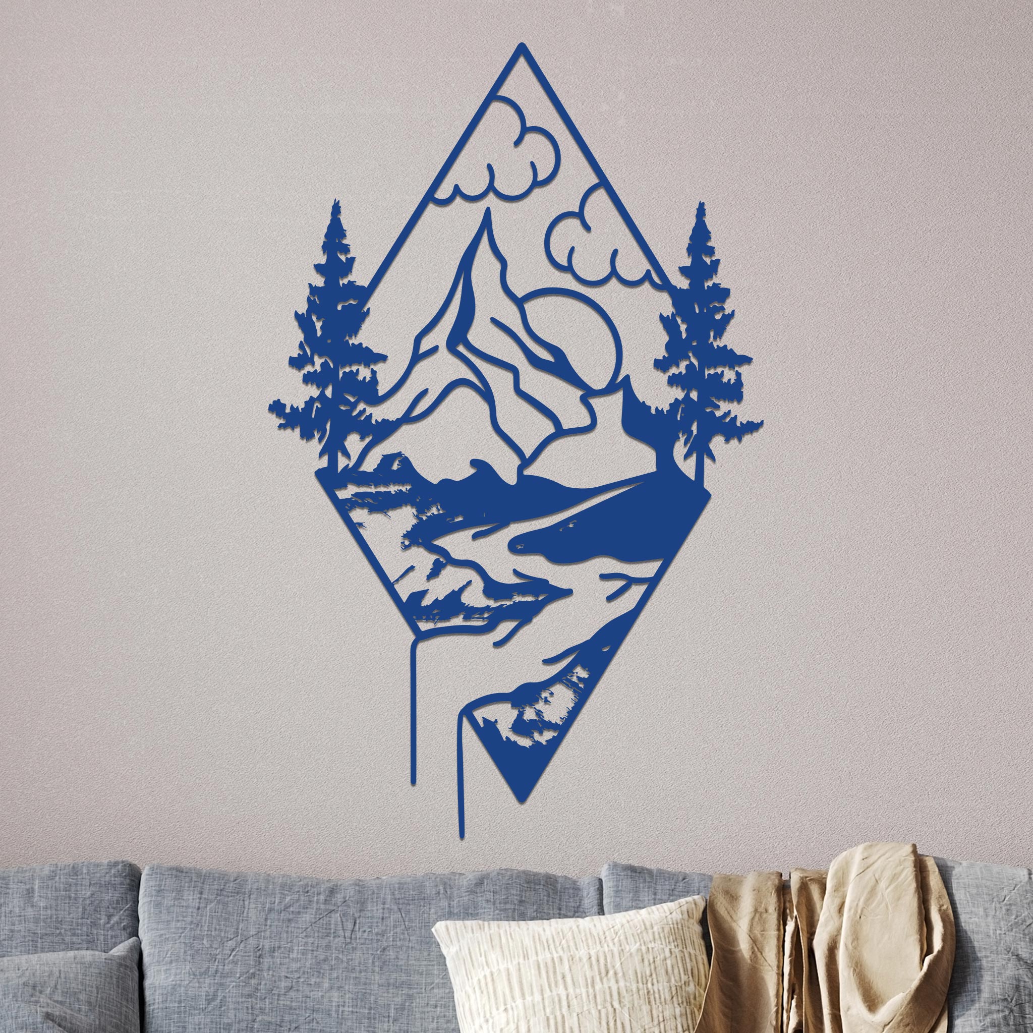 Mountain Landscape in a Diamond Sign-7