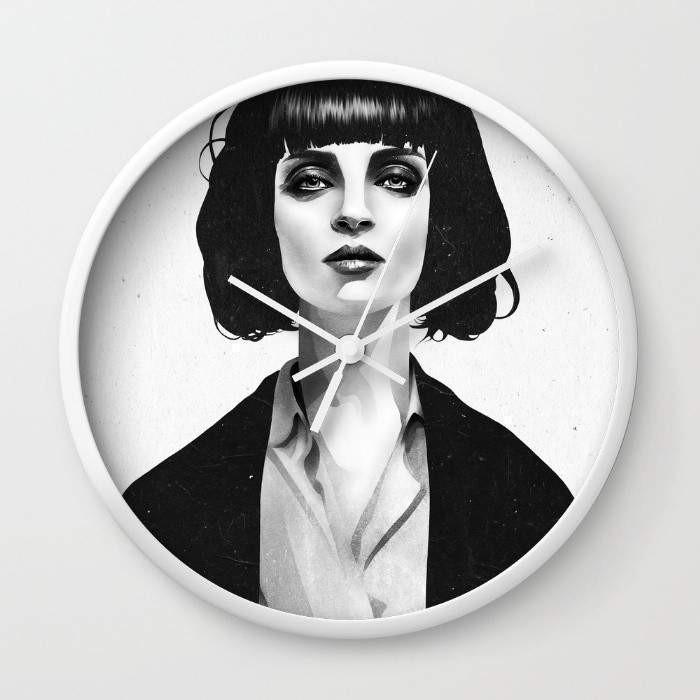 Mrs Mia Wallace Wall clock-0