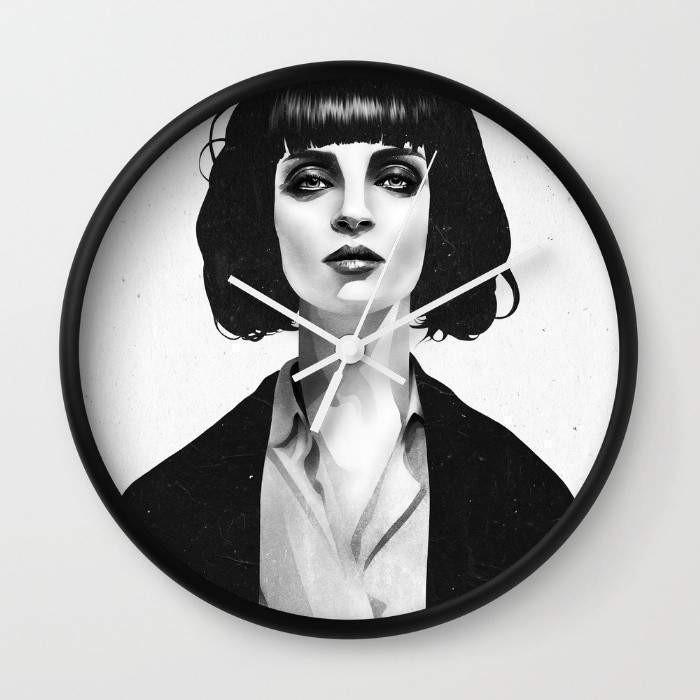 Mrs Mia Wallace Wall clock-1