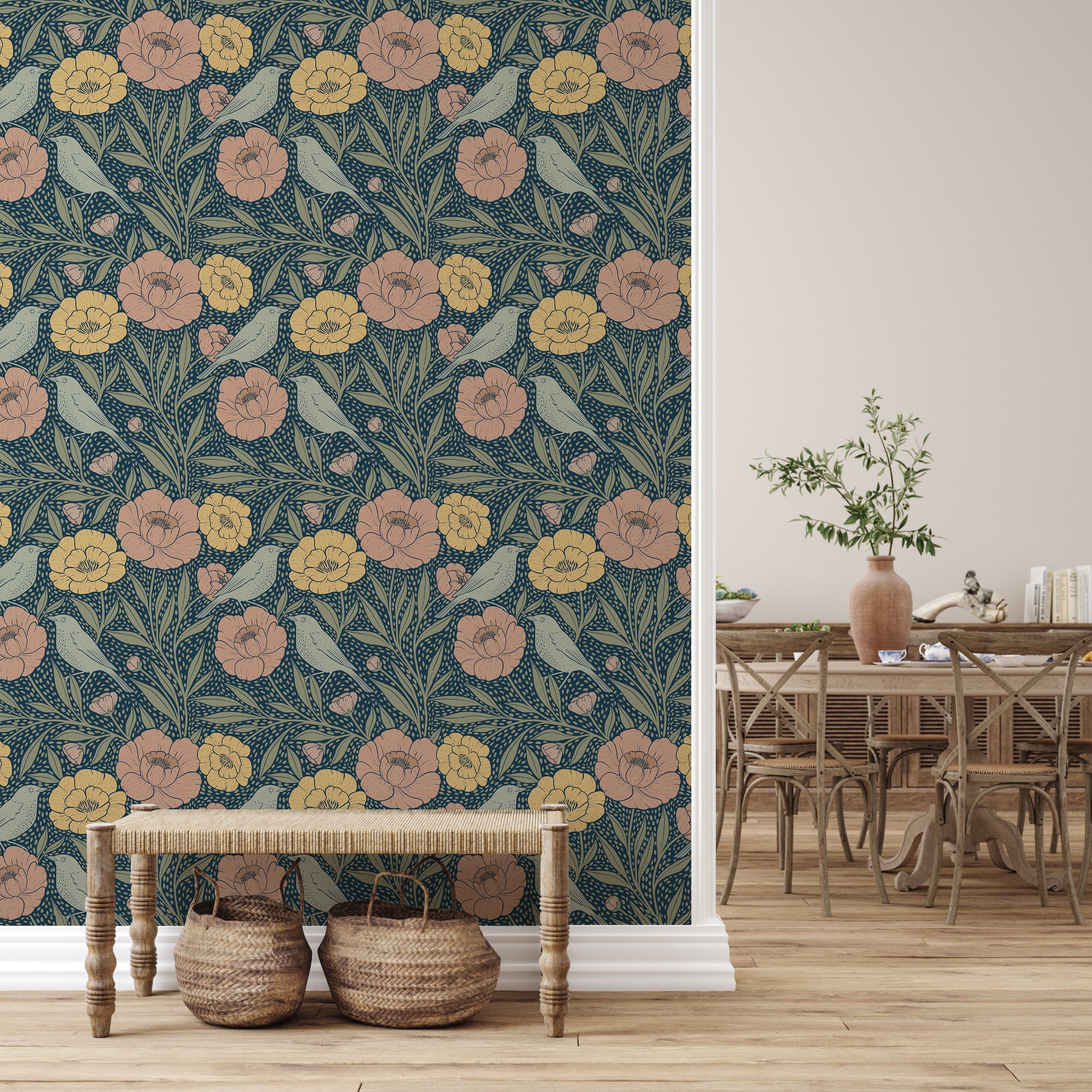 Charlene Wallpaper by Claire's Creative Forest