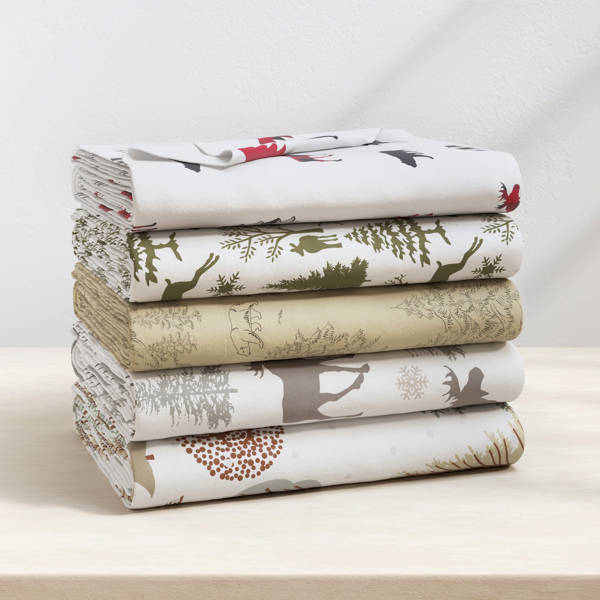 100% Turkish Cotton Flannel Sheet Sets - Boulder Collection