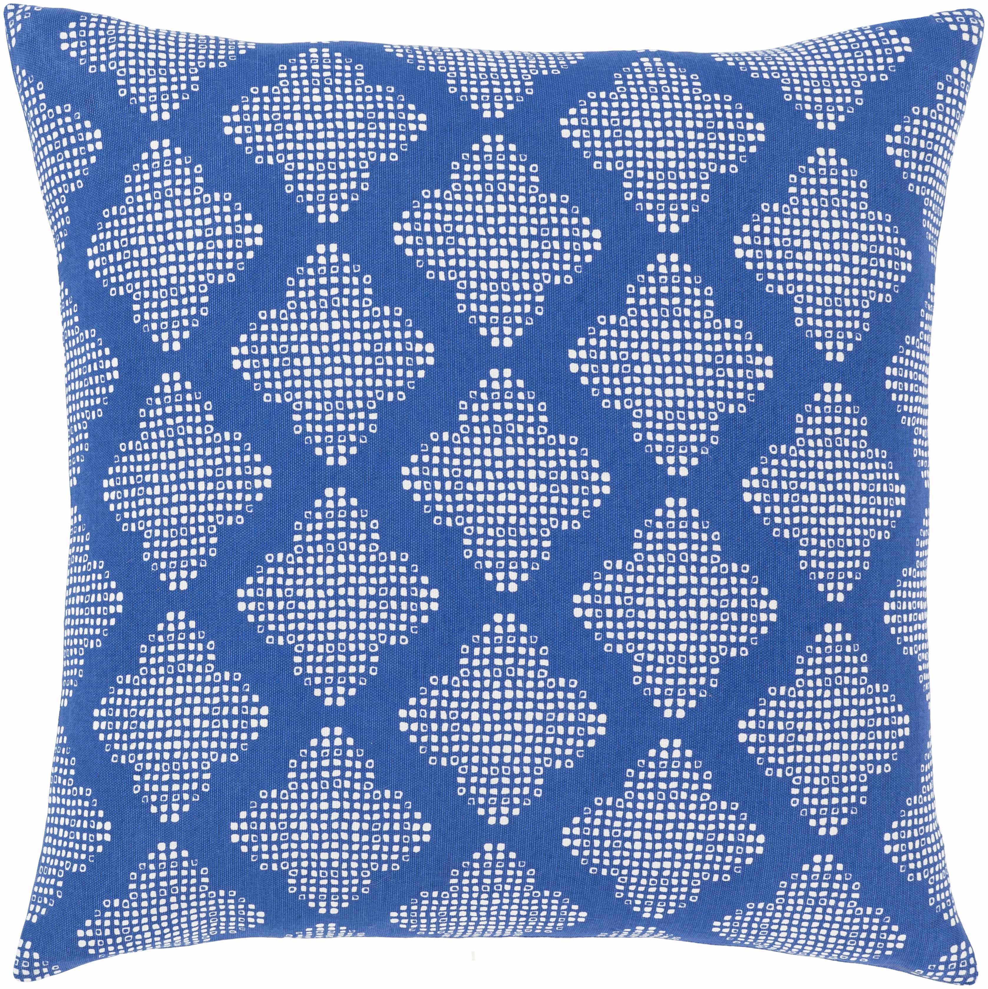 Naselle Blue Geometric Square Throw Pillow - Clearance-0