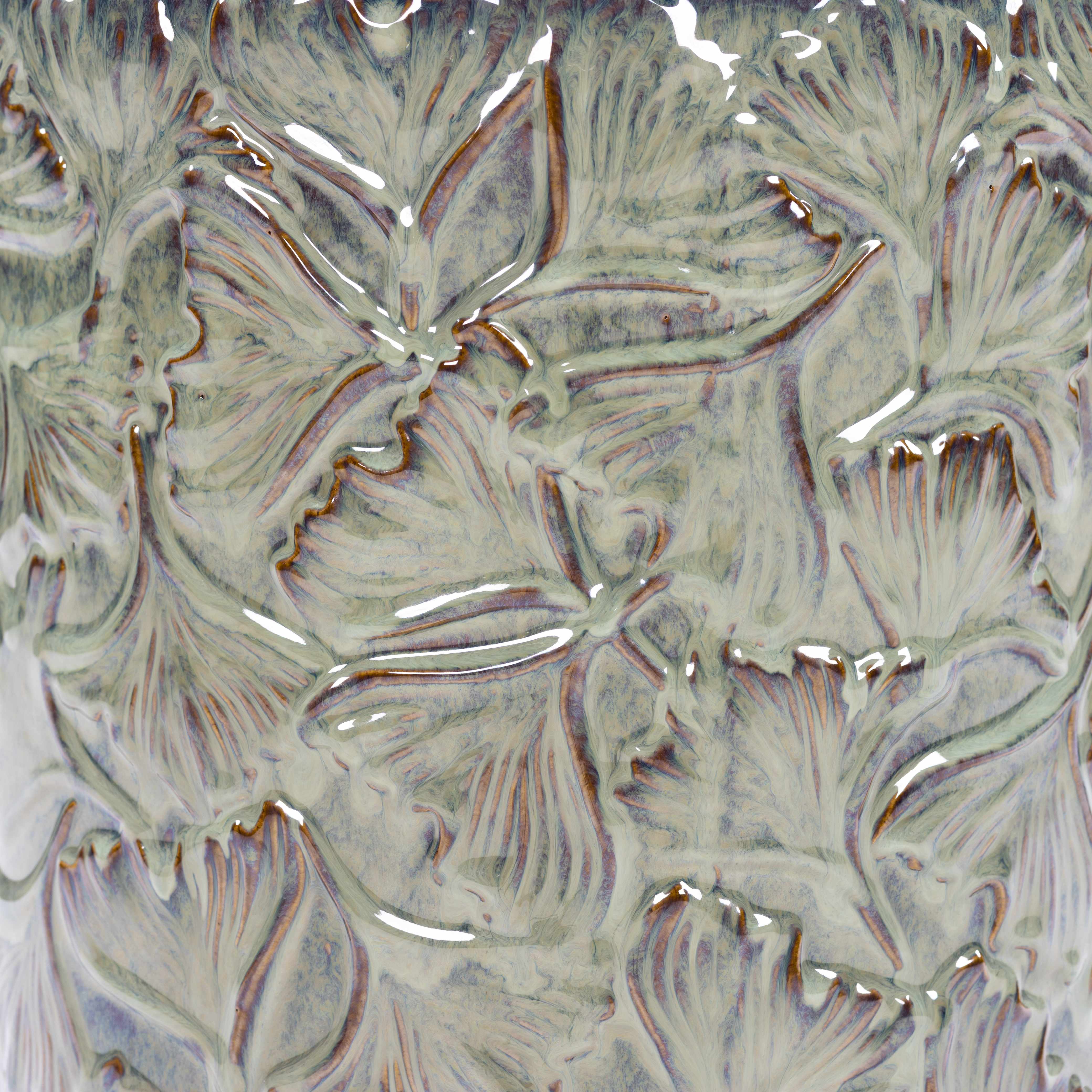 Natividad Vintage Floral Ceramic Stool-4