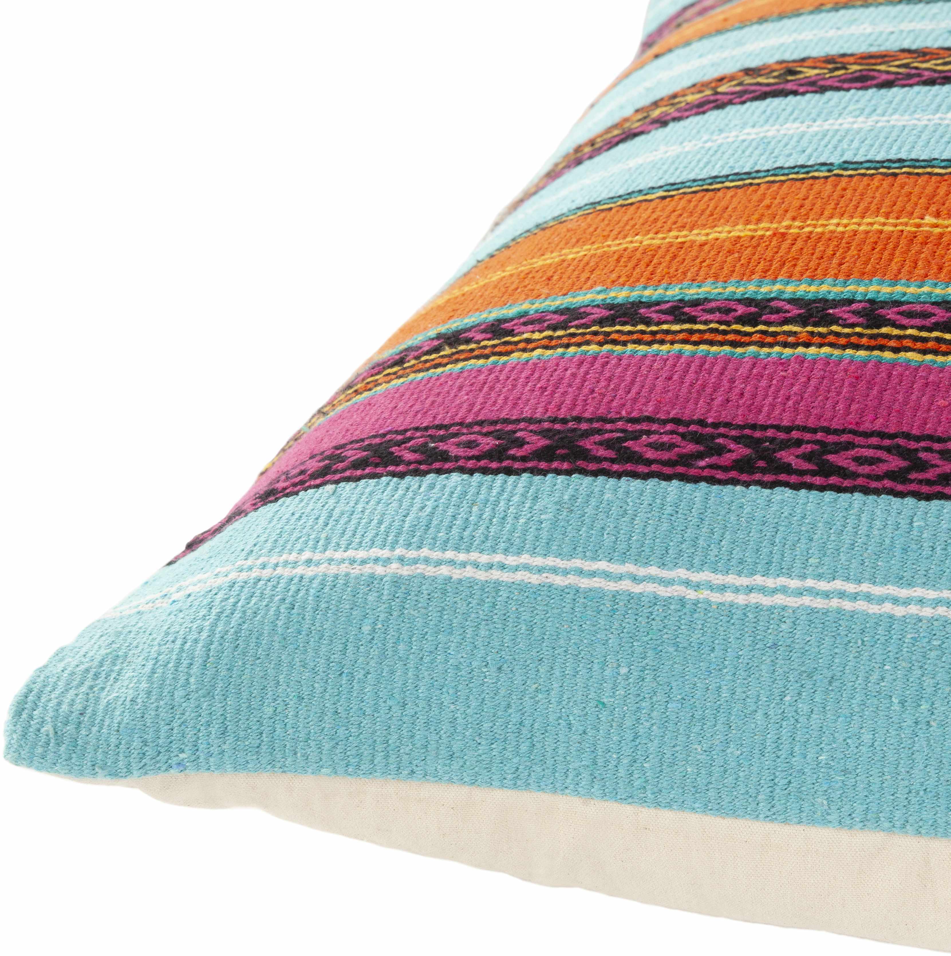Anca Vibrant Striped Square Throw Pillow - Clearance-1