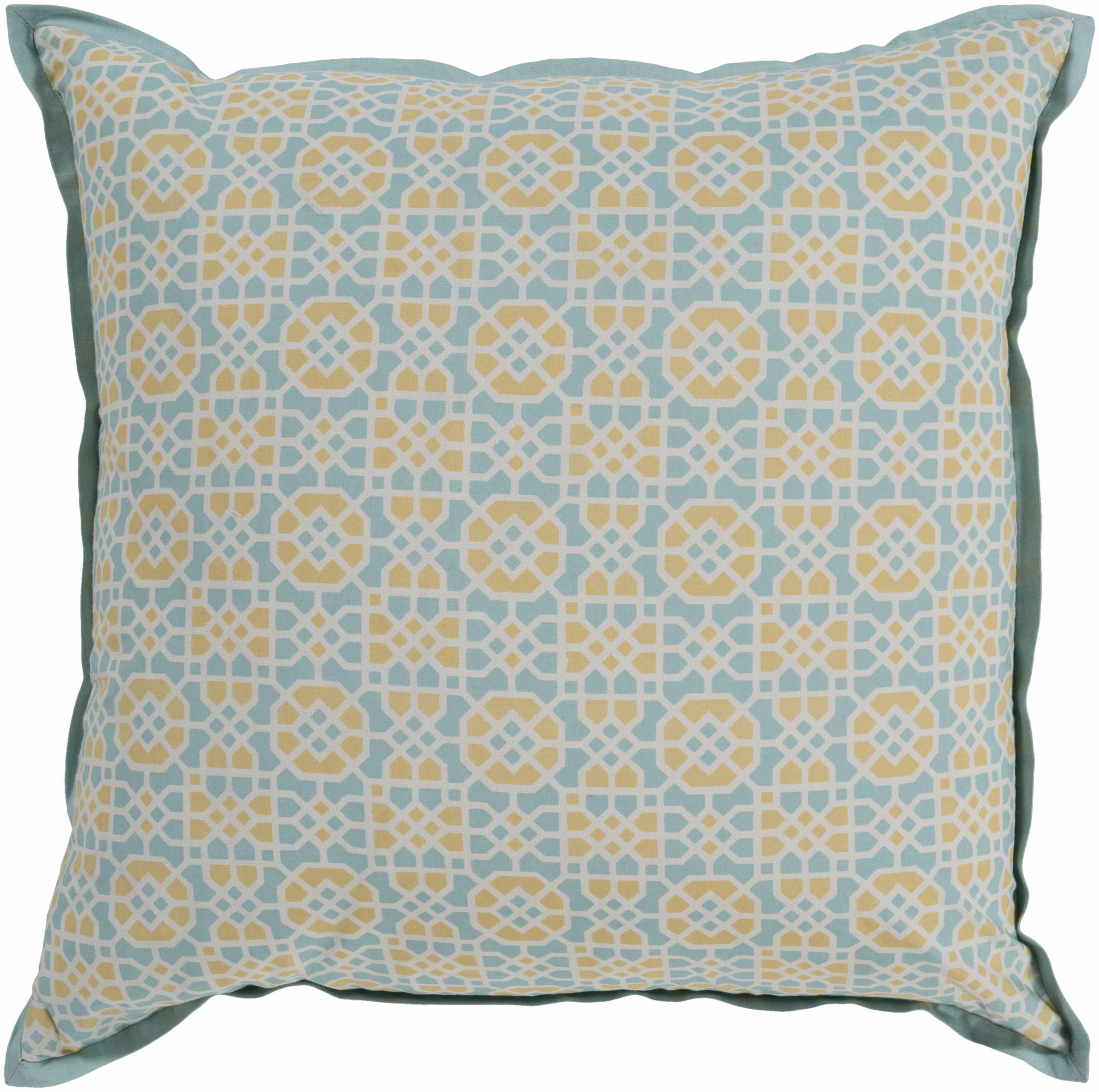 Nehalem Aqua Geometric Accent Pillow - Clearance-0