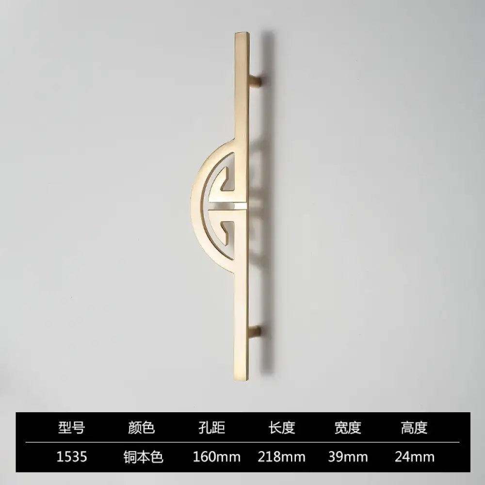 New Chinese-Style Zinc Alloy Cabinet Handles – Elegant Gold Pulls for Wardrobes, Drawers, and Cupboards
