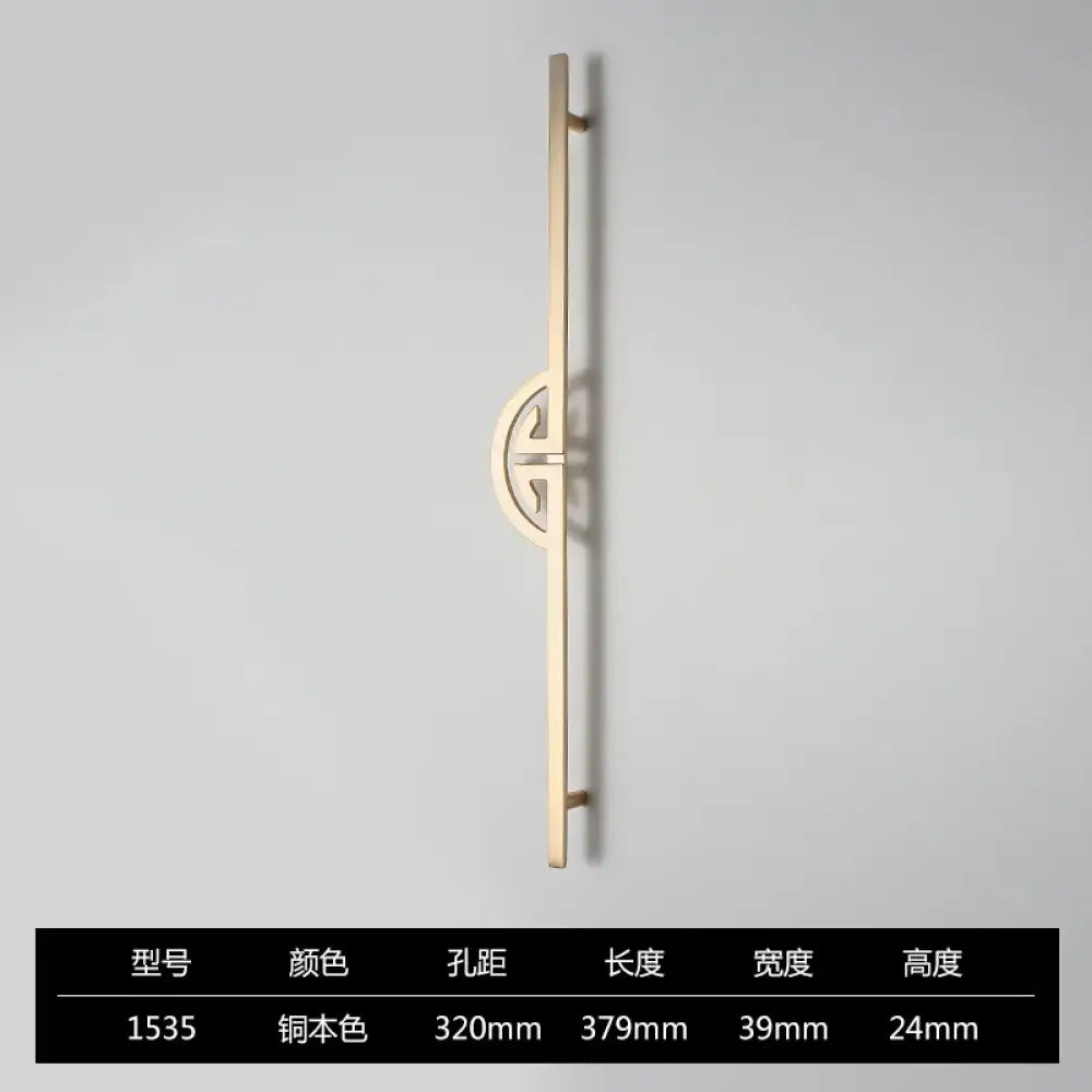 New Chinese-Style Zinc Alloy Cabinet Handles – Elegant Gold Pulls for Wardrobes, Drawers, and Cupboards