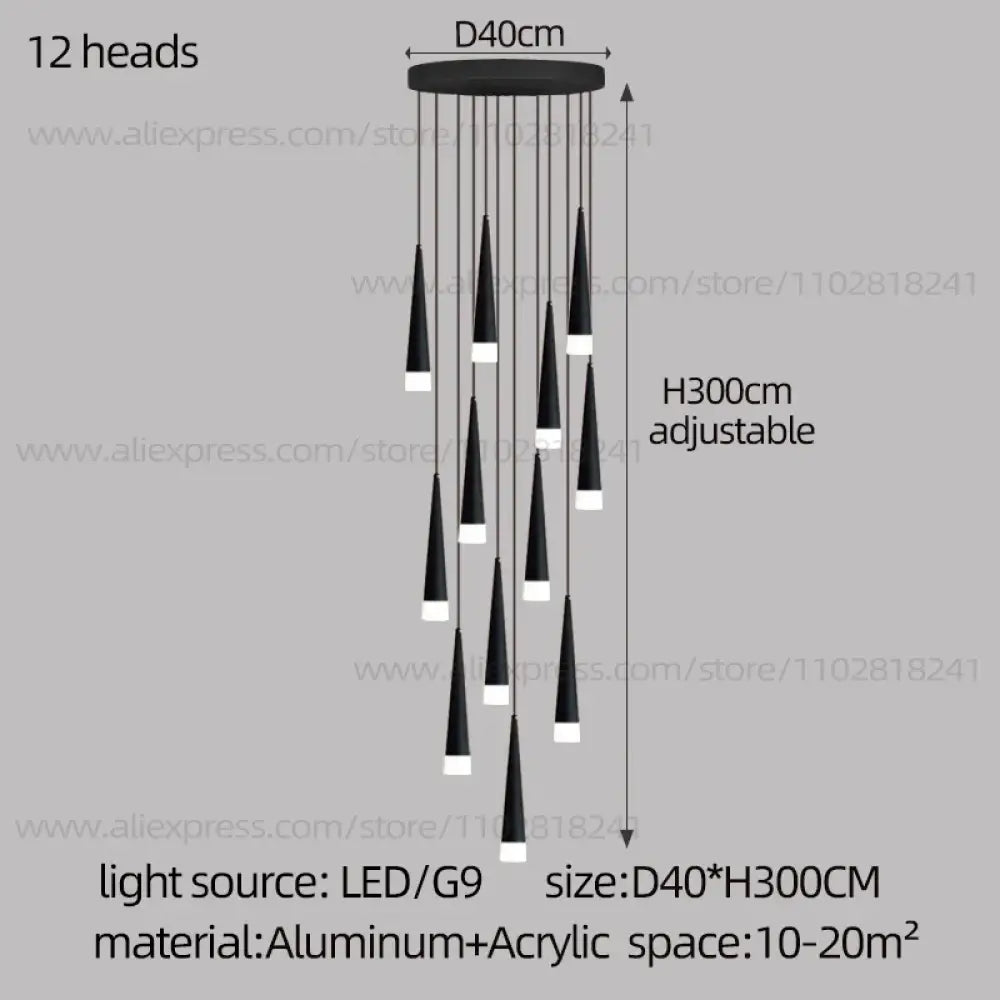 Nordic Chandelier | Modern Hallway & Entry Lighting