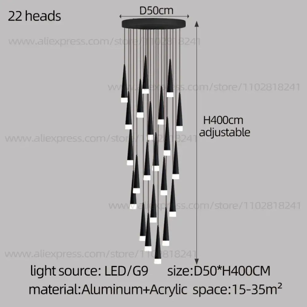 Nordic Chandelier | Modern Hallway & Entry Lighting