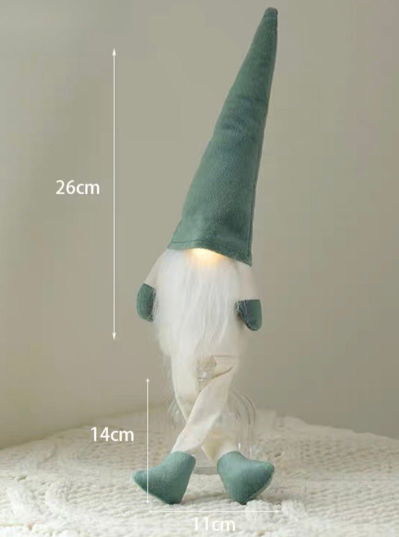 Nordic Christmas Gnomes Elves Dolls Ornaments Decors with Led Lights-5