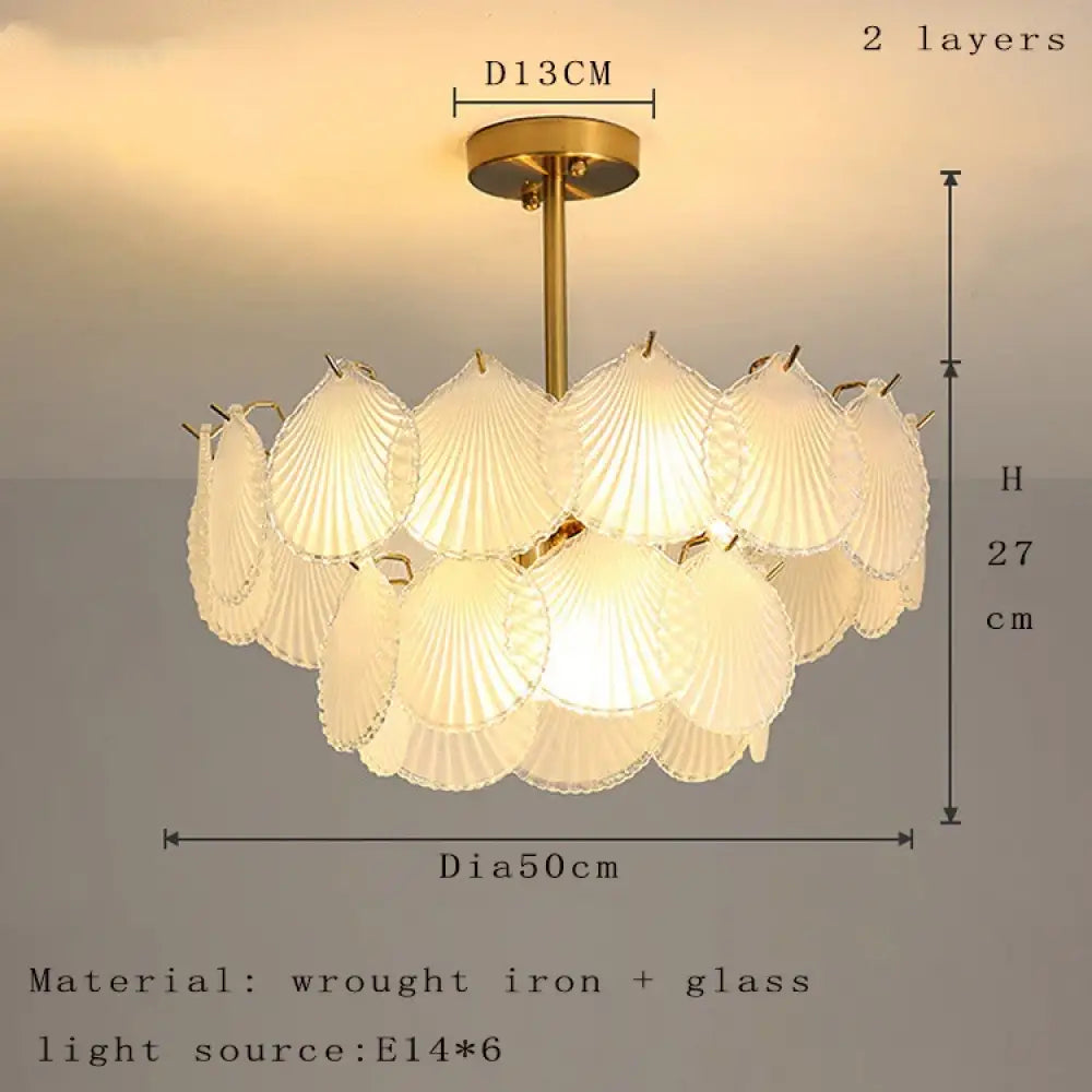 Nordic Glass Chandelier | Modern Dining Room Lighting