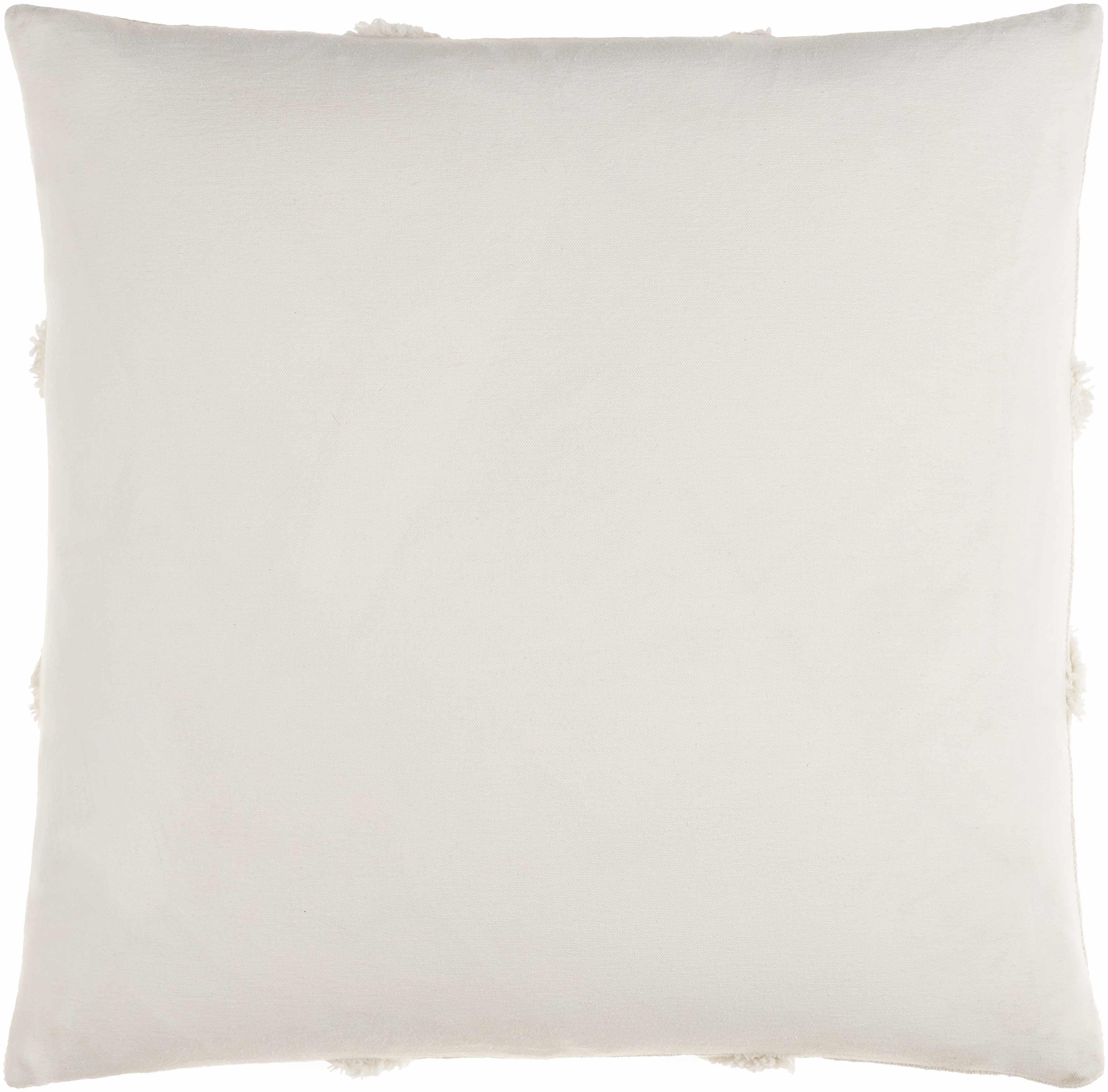 Noud Cream Square Throw Pillow - PRHOMZ