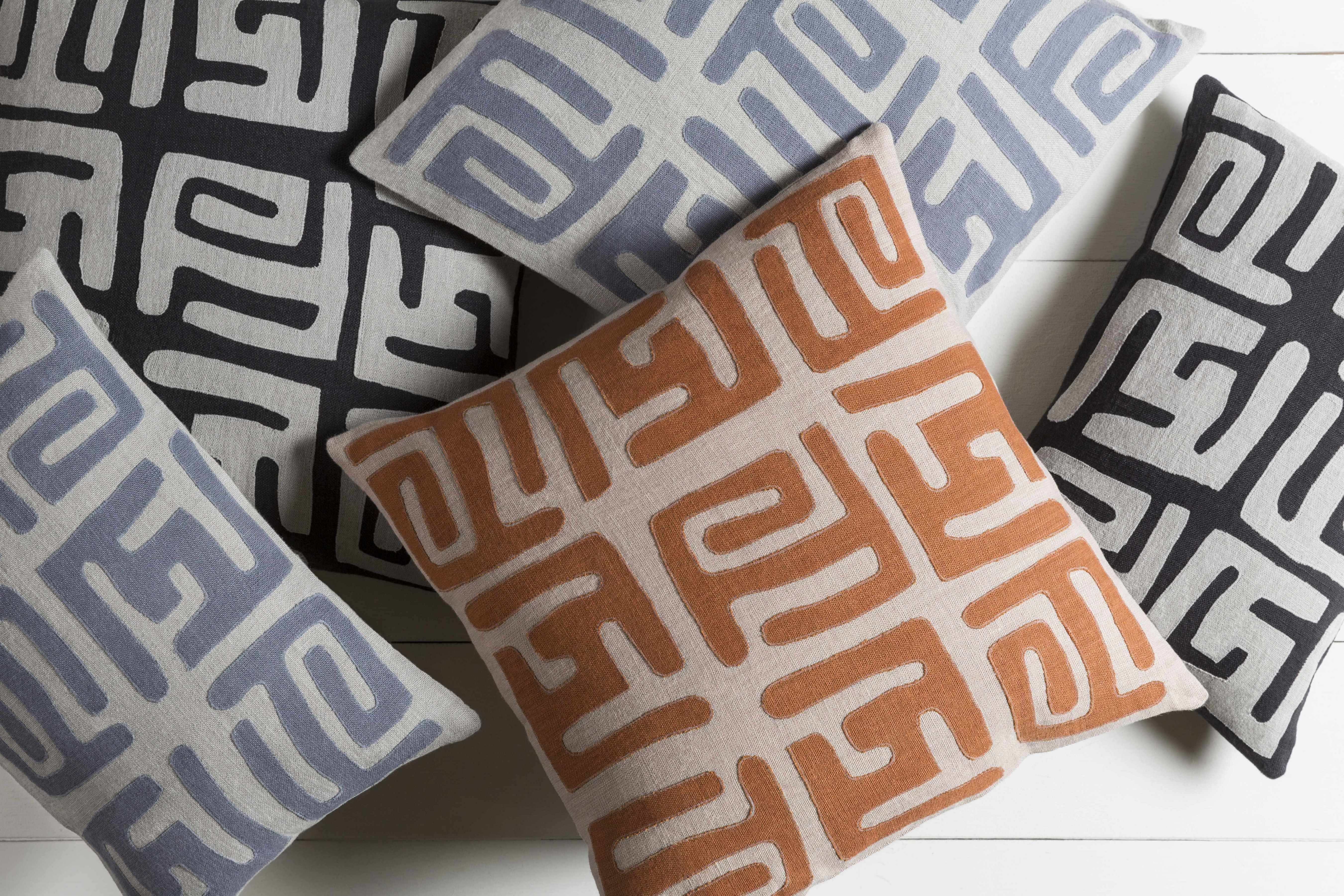 Bebington Maze Pattern Throw Pillow - Clearance-2