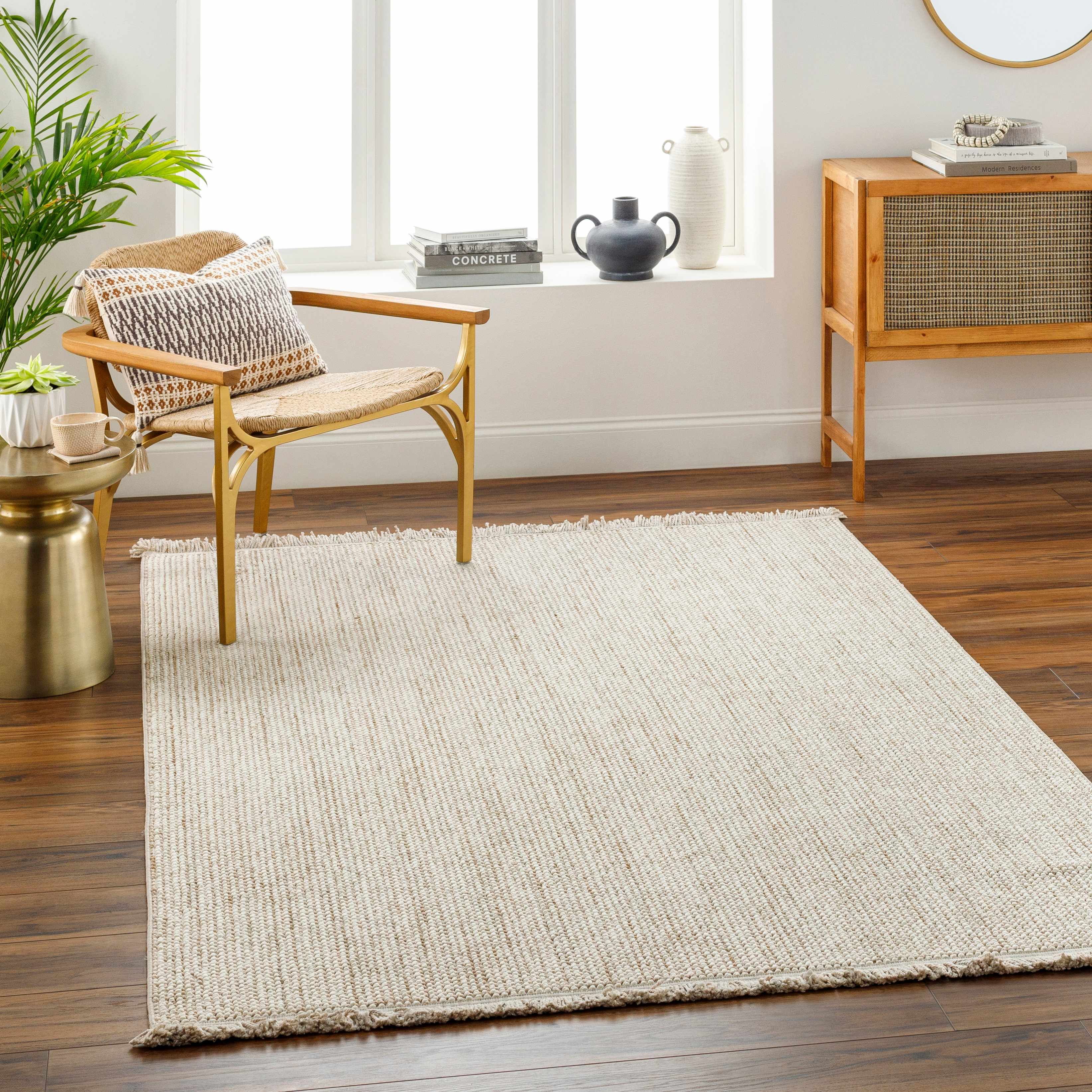Gowan Beige Area Rug