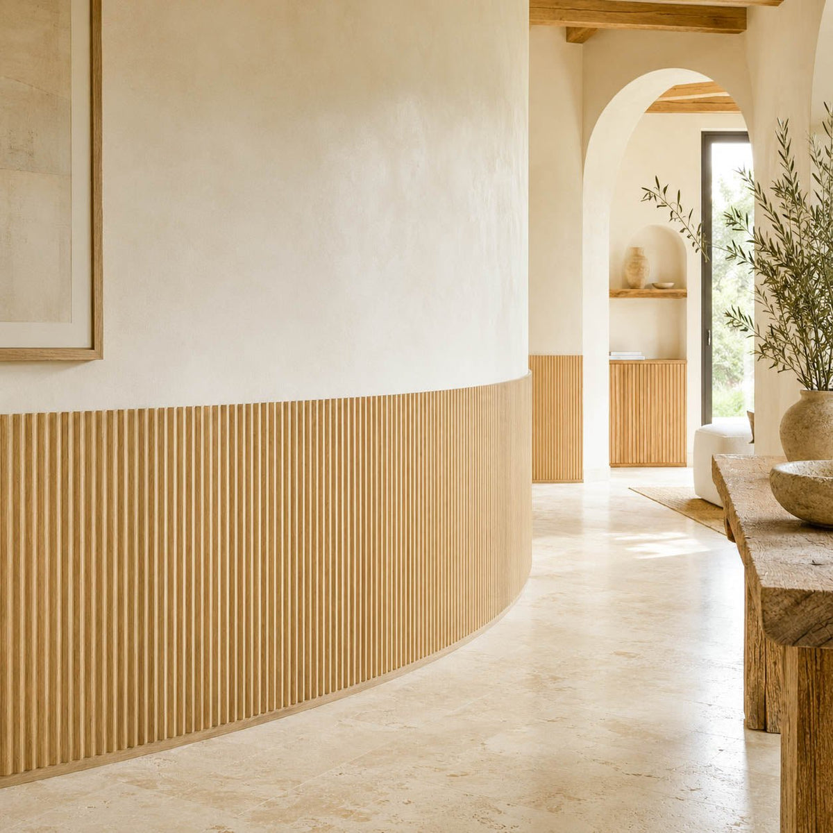 Zigzag Flexible Tambour Wood Panels