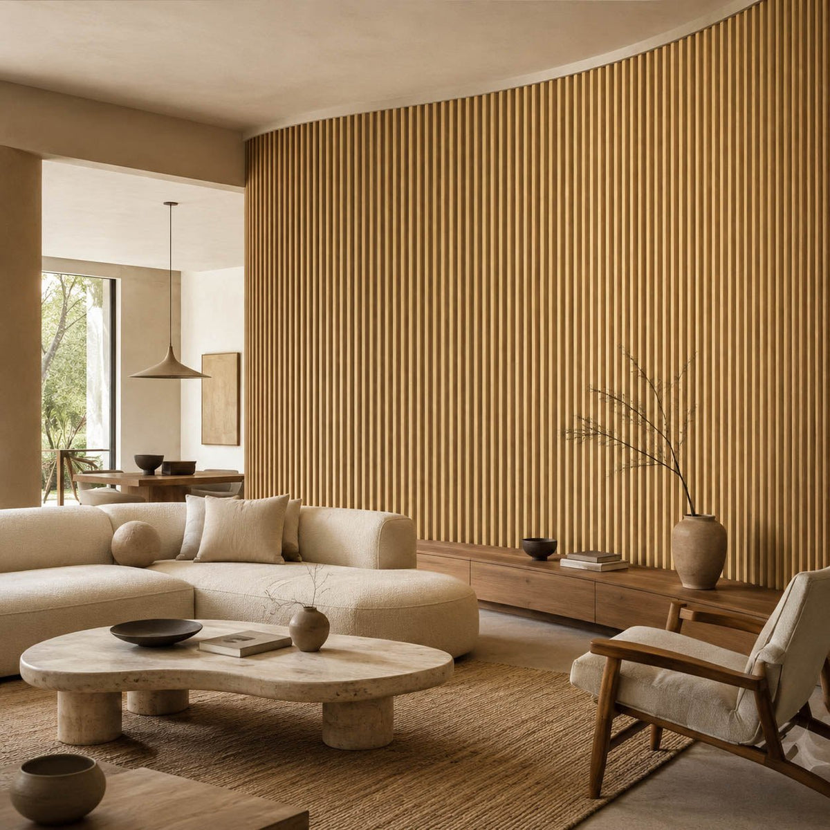 Zigzag Flexible Tambour Wood Panels
