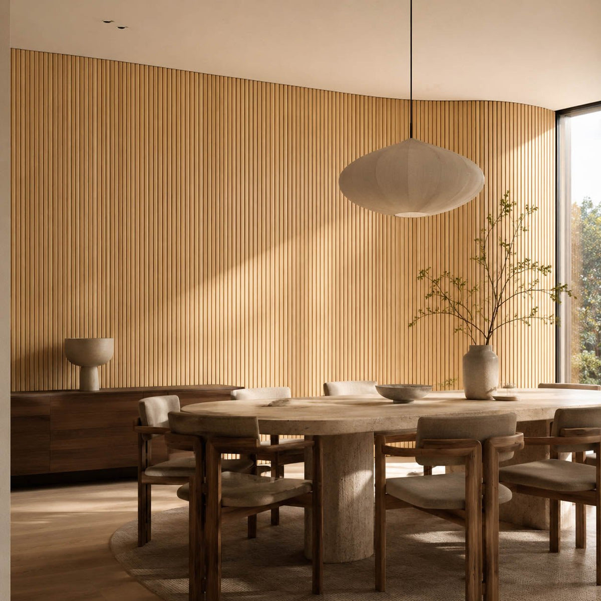 Slat Flexible Tambour Wood Panels