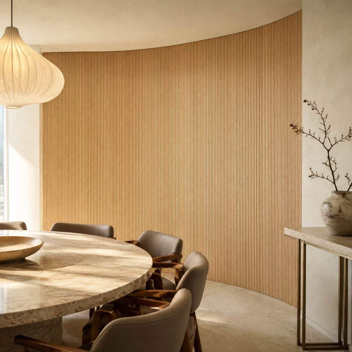 Mini-Ridge Flexible Tambour Wood Panels