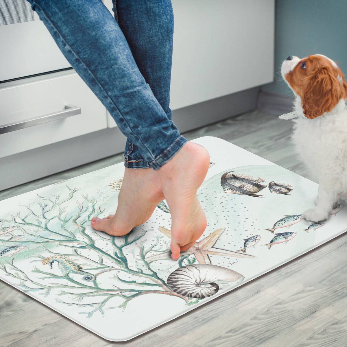 Ocean Treasures Decorative Comfort Floor Mat 30" x 20"