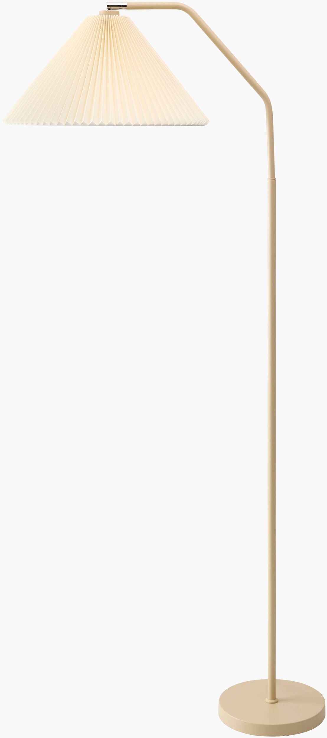 Light Gray Rustic Floor Lamp with linen details for living rooms or reading corners-0