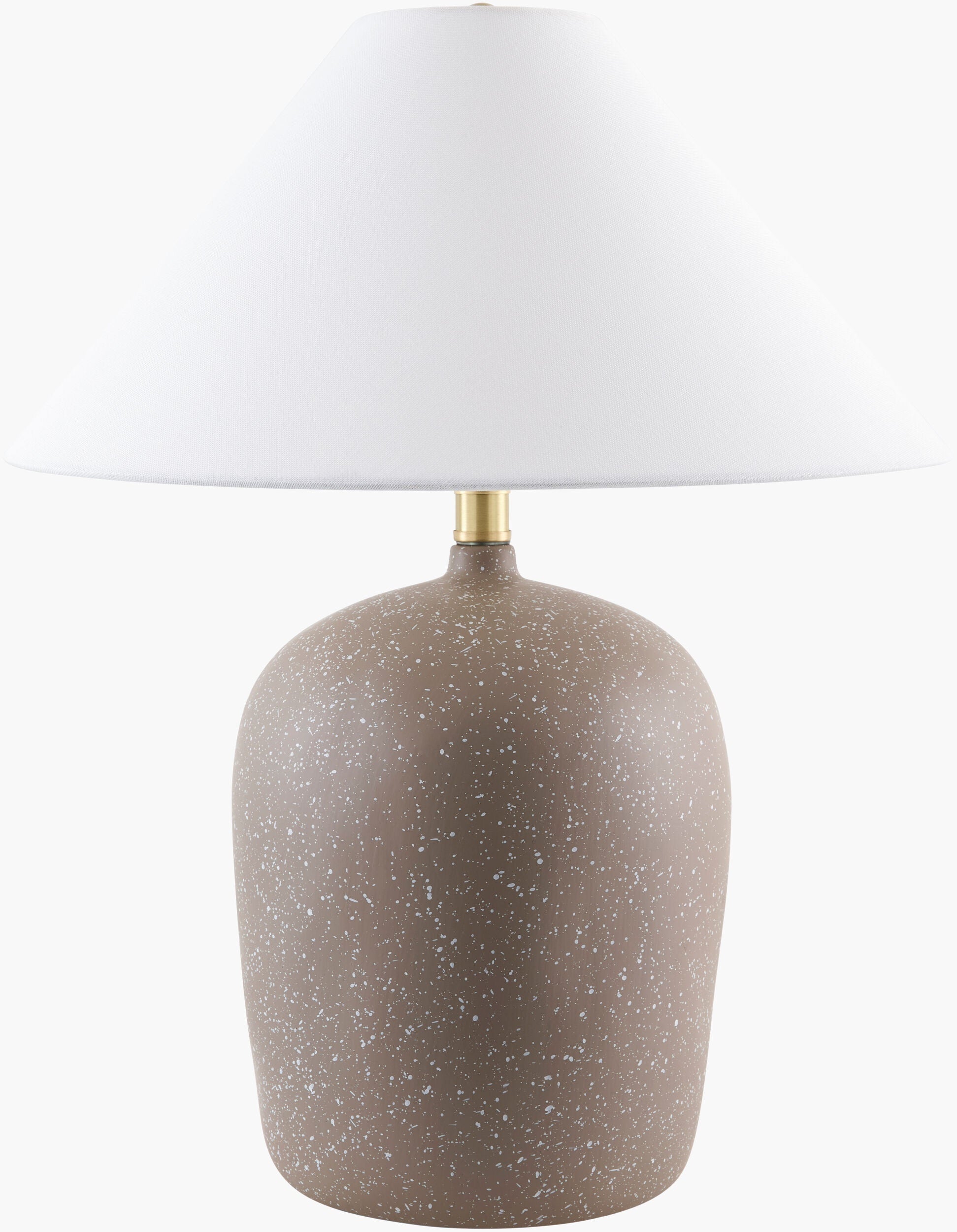 Speckled Beige Ceramic Table Lamp-0