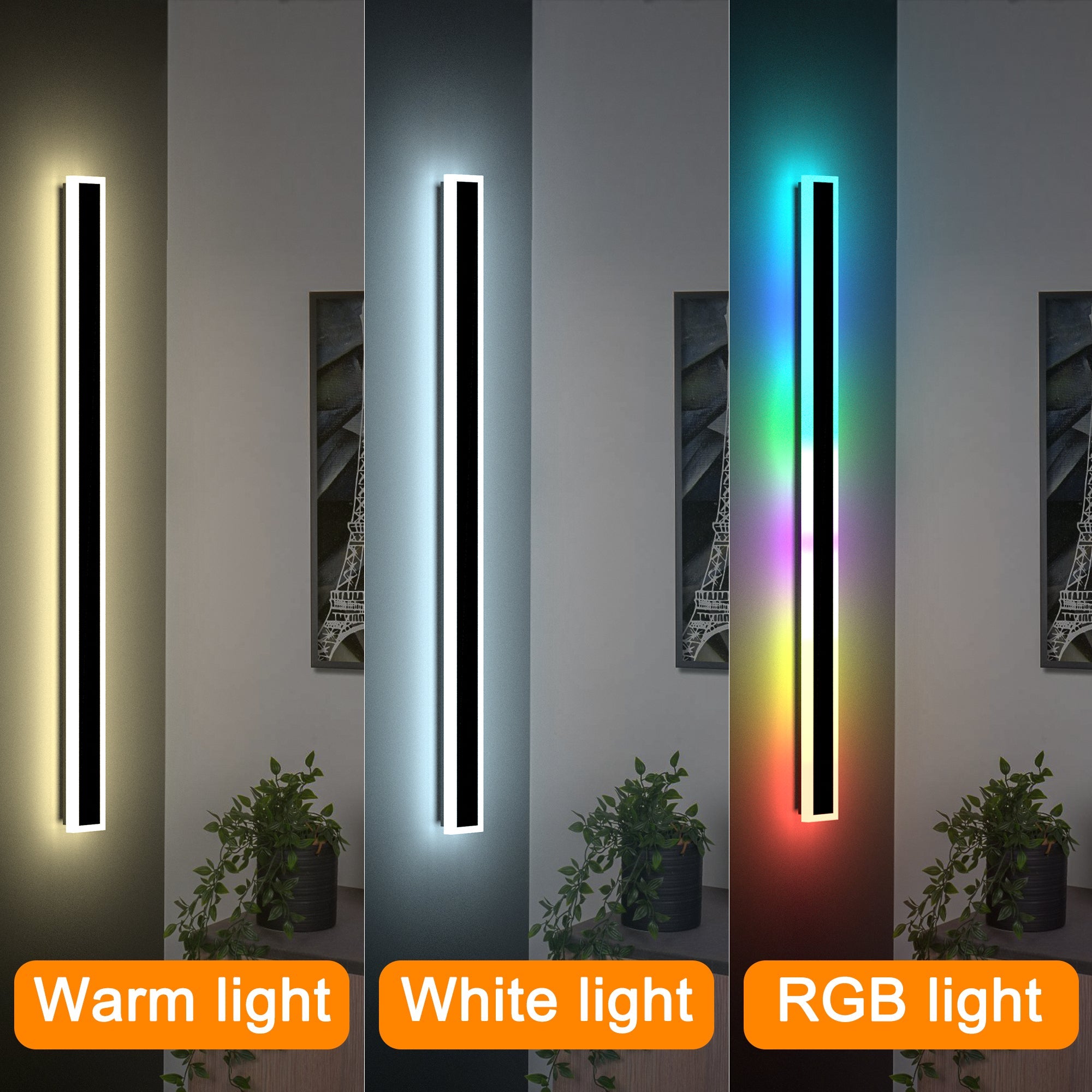 2-Pack RGBW Frame Wall Light for Indoor & Outdoor-3