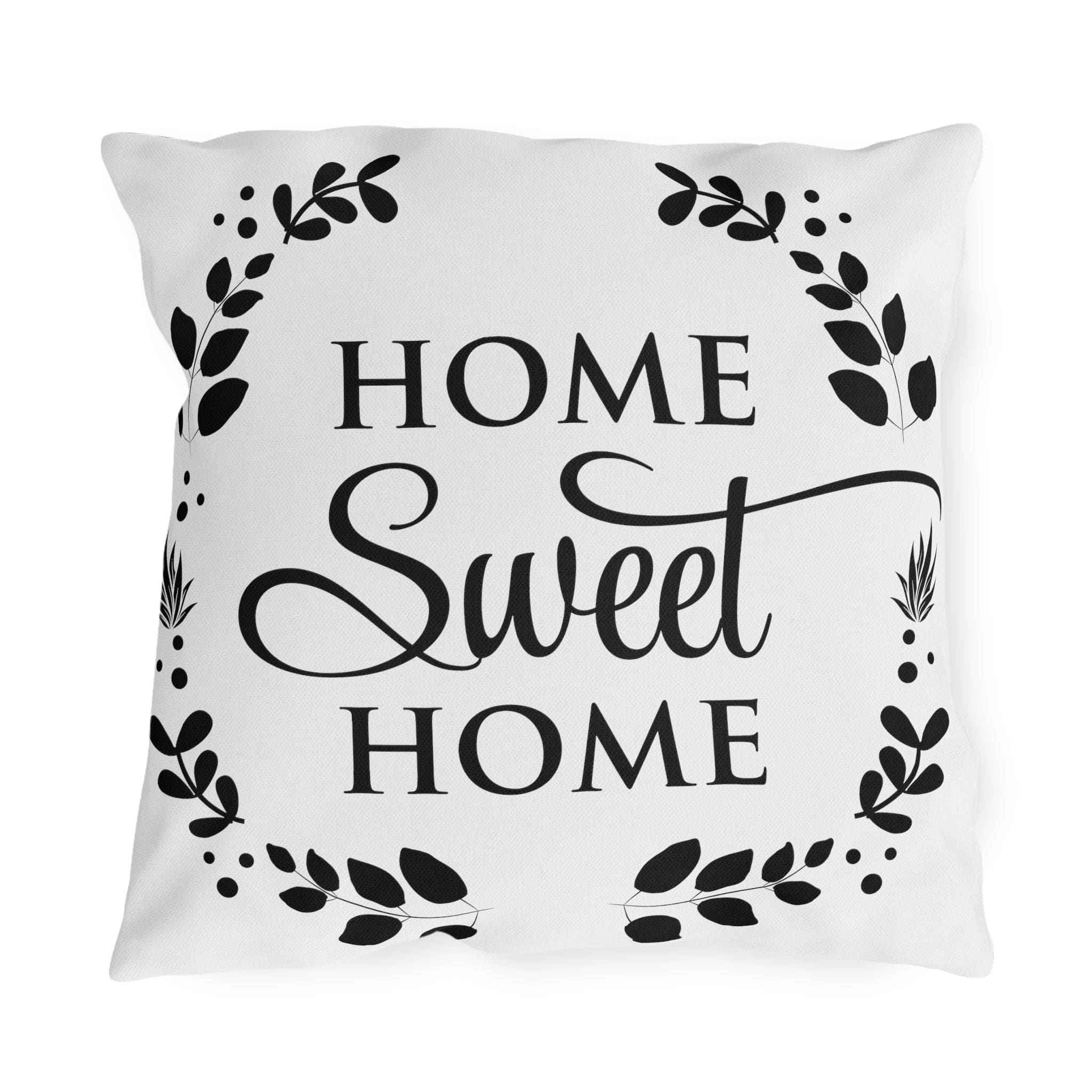 Decorative Throw Pillow Cover, Home Sweet Home-1