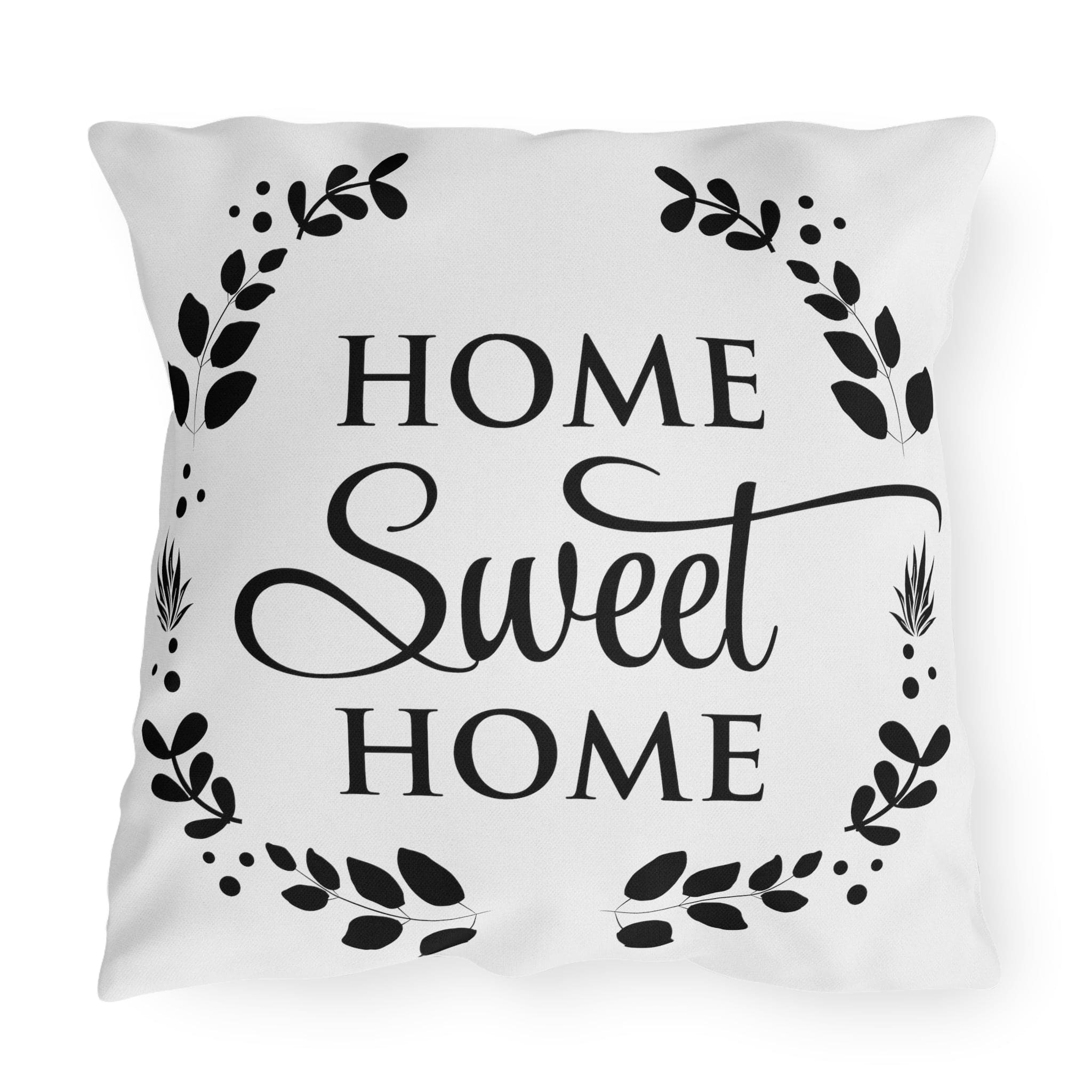 Decorative Throw Pillow Cover, Home Sweet Home-2