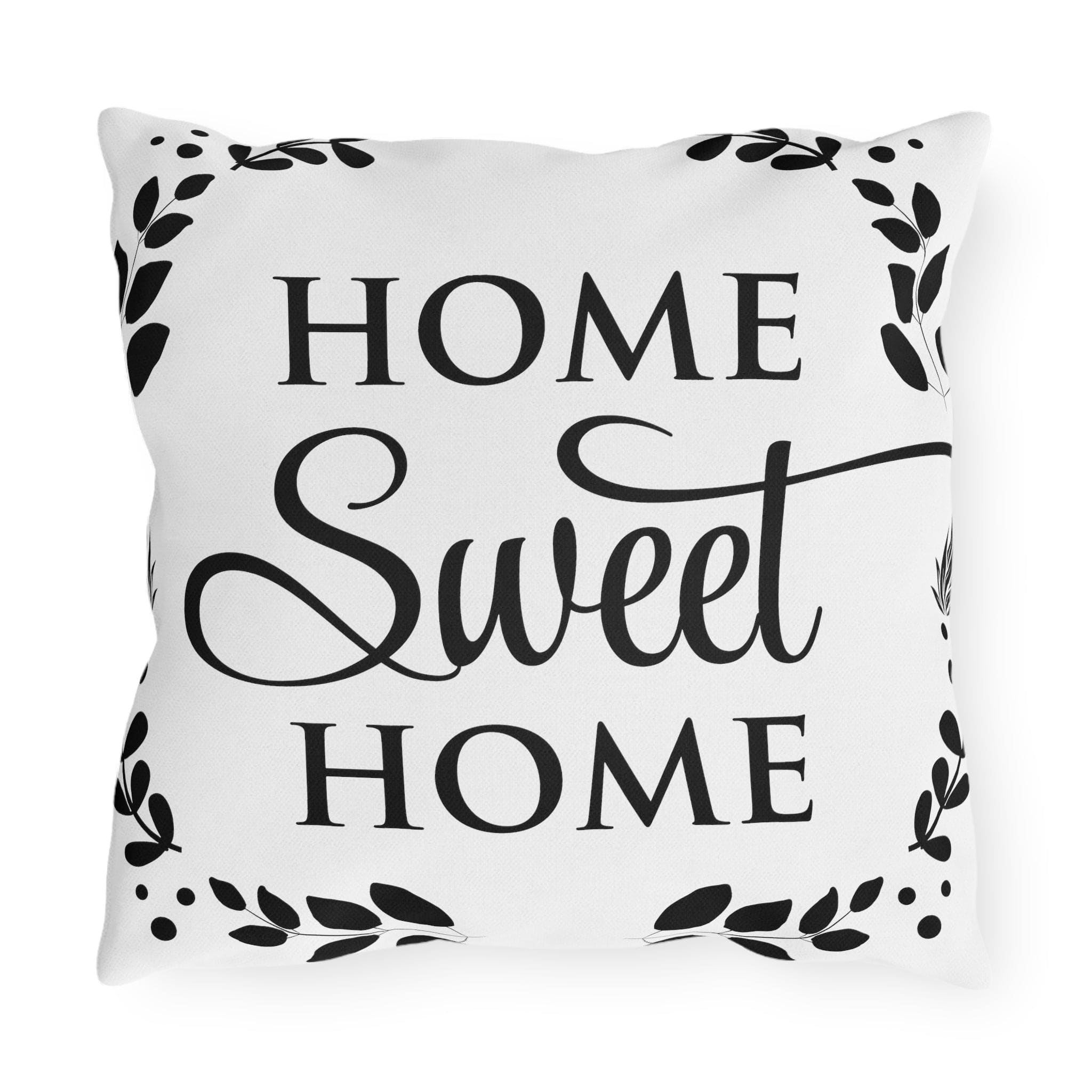 Decorative Throw Pillow Cover, Home Sweet Home-3