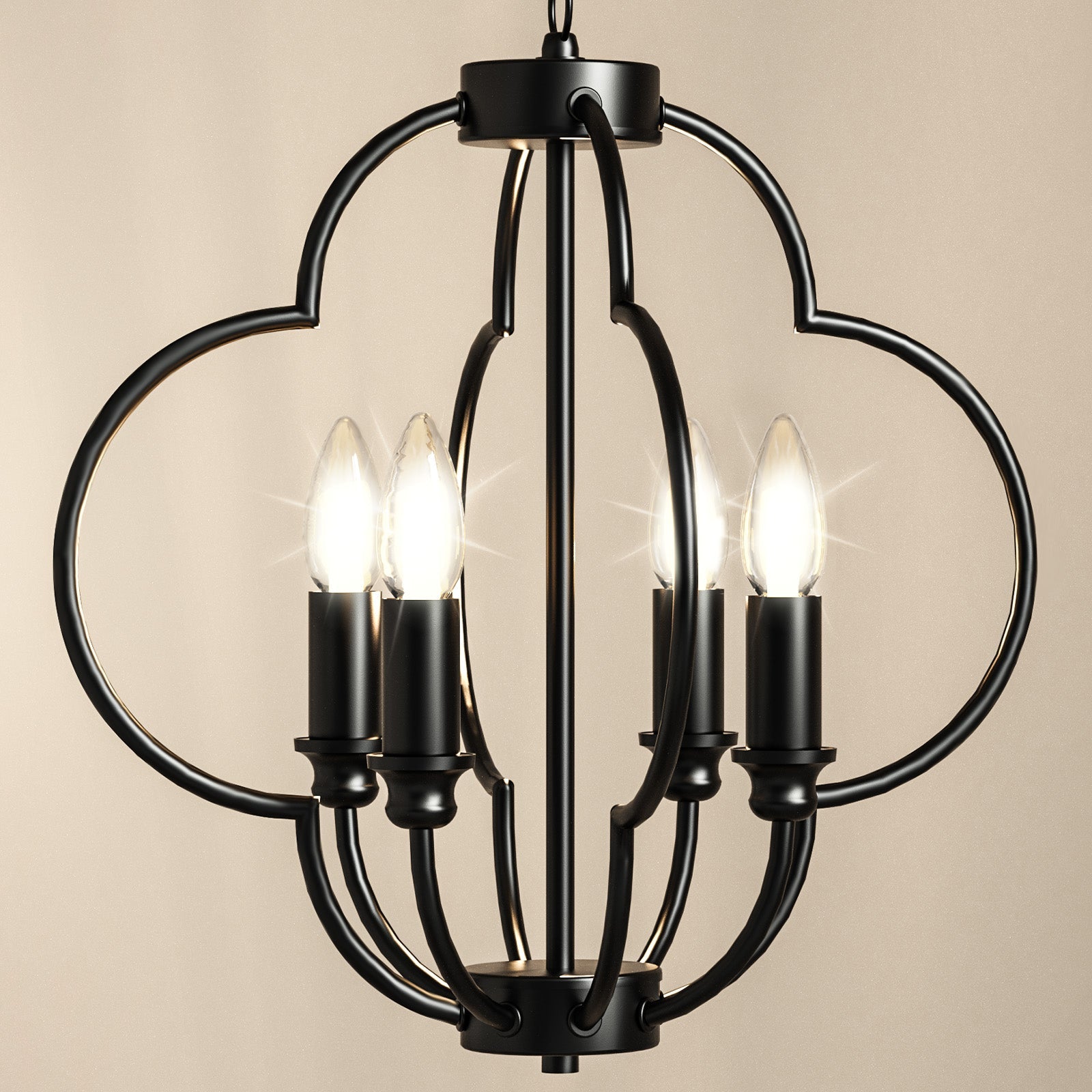 Farmhouse Candle Chandelier Light Fixture-0