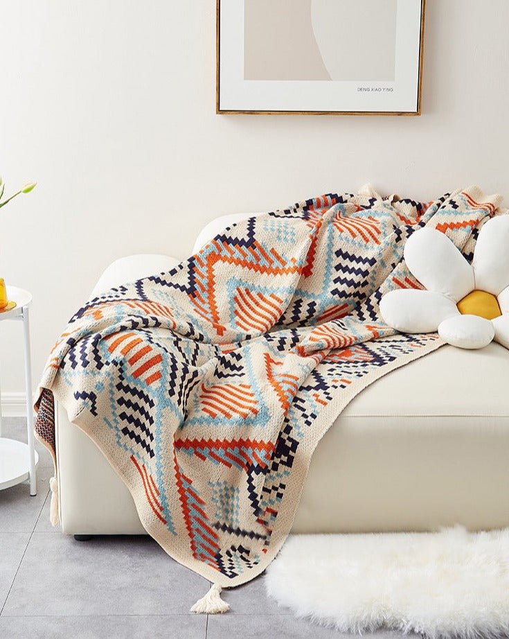 Oversize Cozy Boho Chic Throw Blanket-0