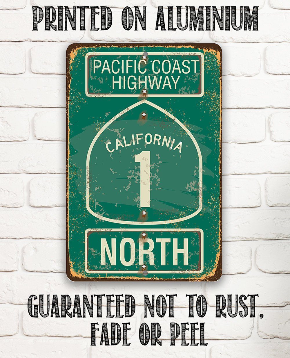 Pacific Coast Highway California 1 - Metal Sign