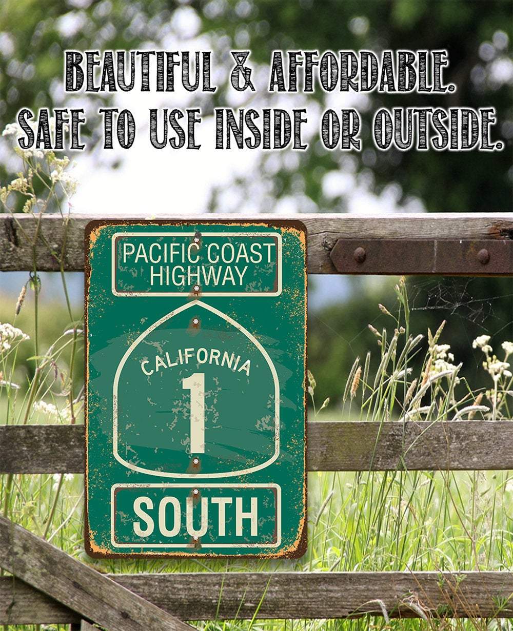 Pacific Coast Highway South - California - Metal Sign