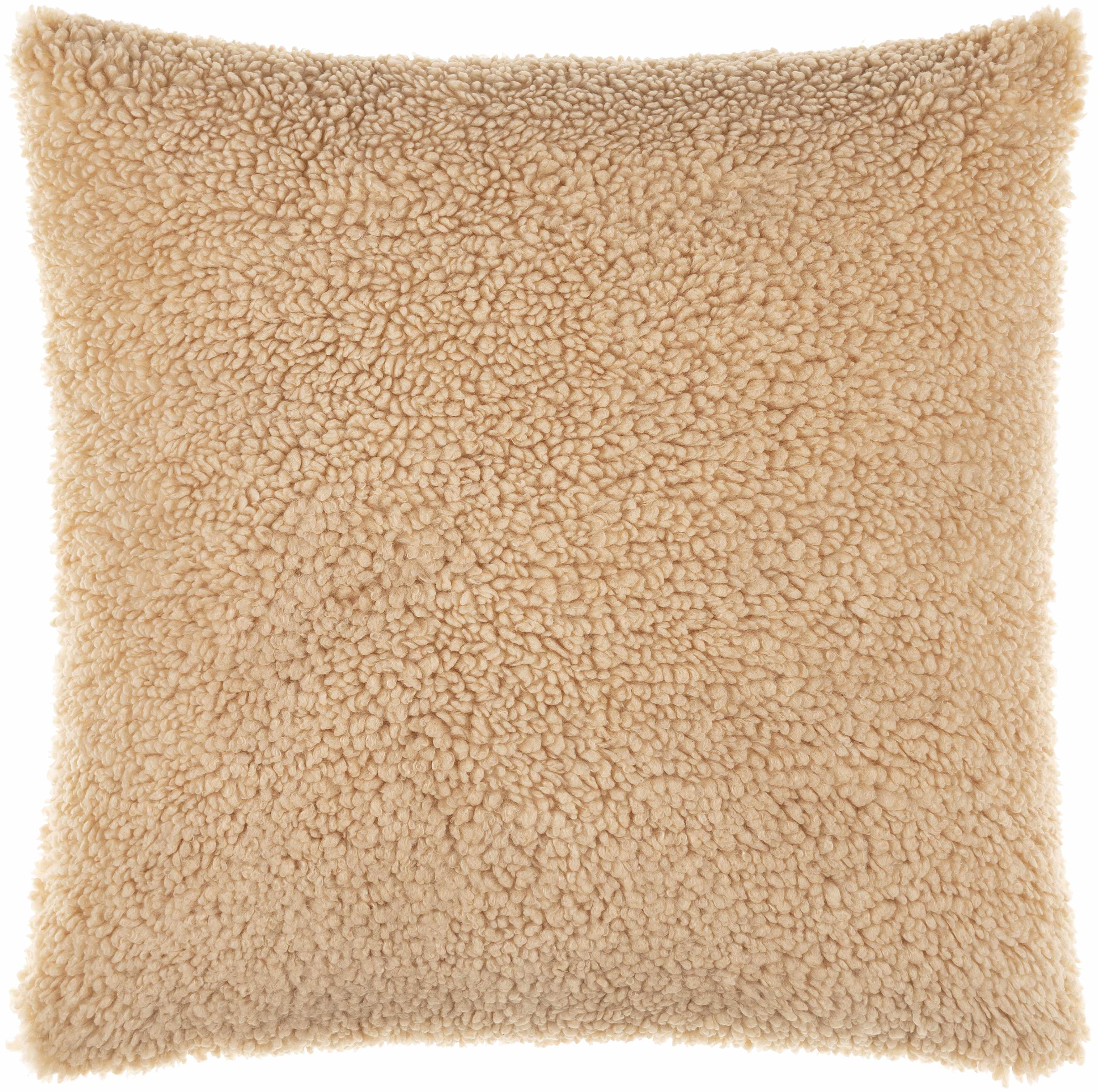 Pagudpud Tan Square Throw Pillow - Clearance-3