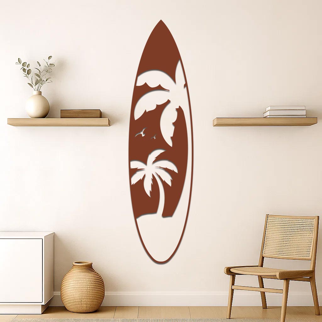 Palm Tree Surfboard Sign-4