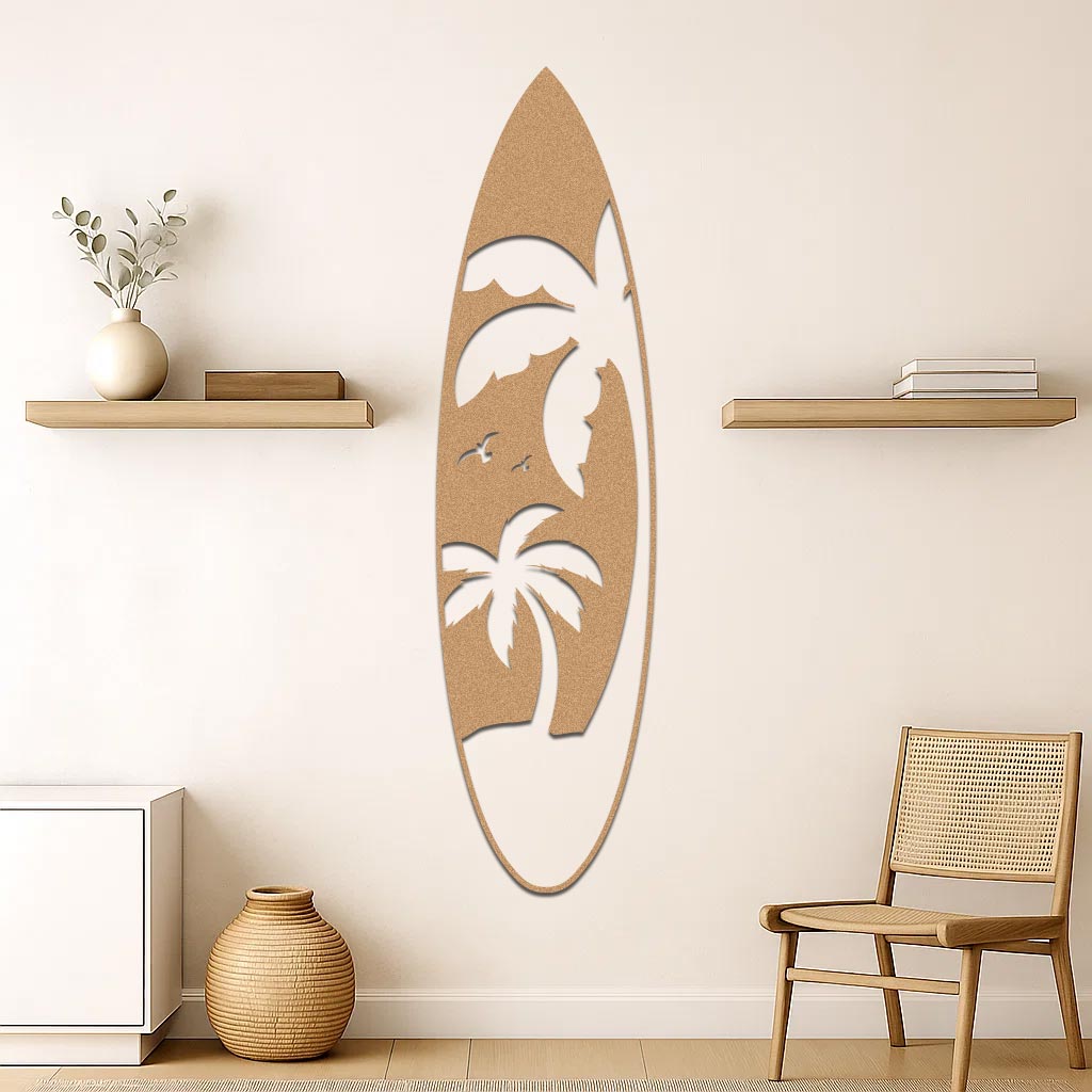 Palm Tree Surfboard Sign-3