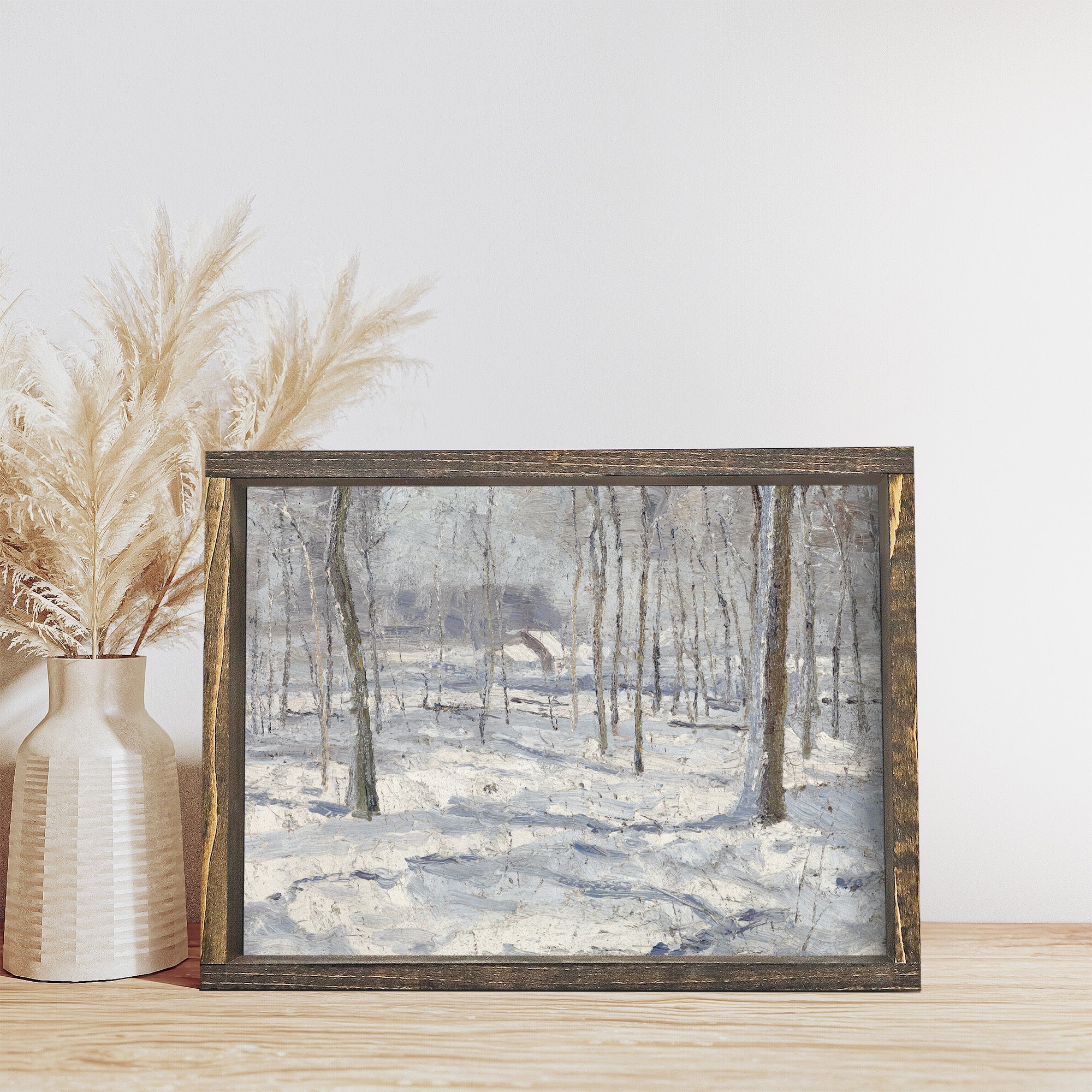 Vintage Print Framed | Winter Forest A84-0