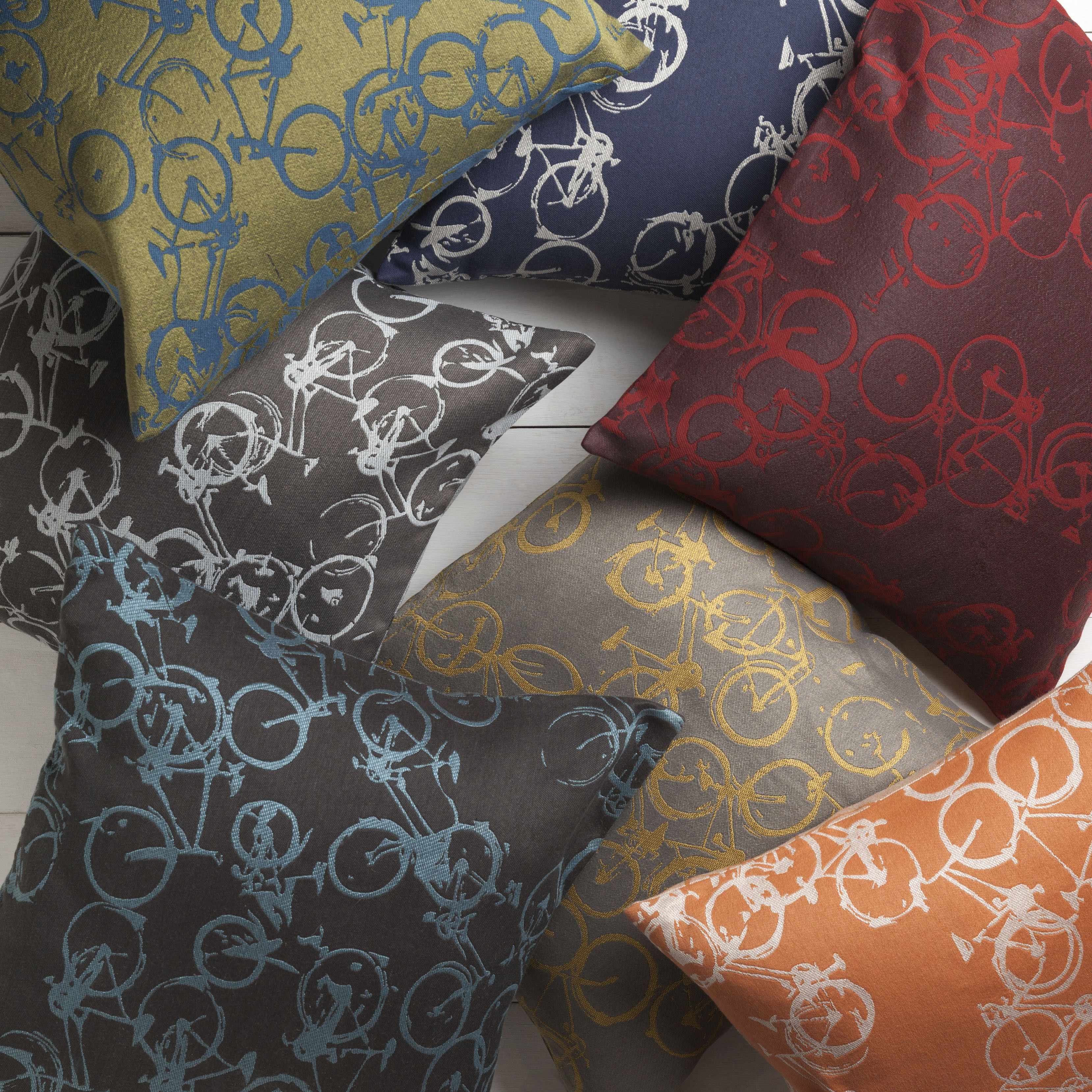 Tangmere Bicycle Print Throw Pillow - Clearance-2