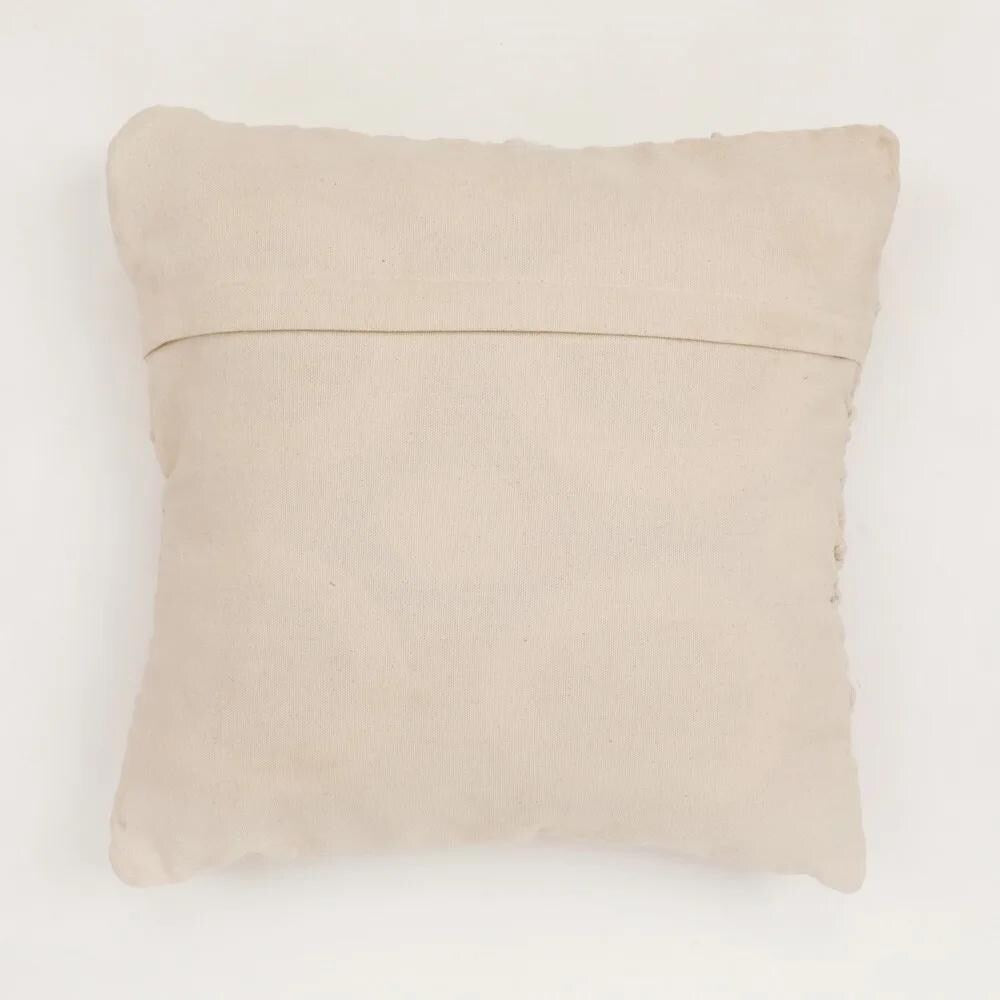 Bohemian Macrame Cushion Cover 40x40cm | Natural Cotton | Handmade-4