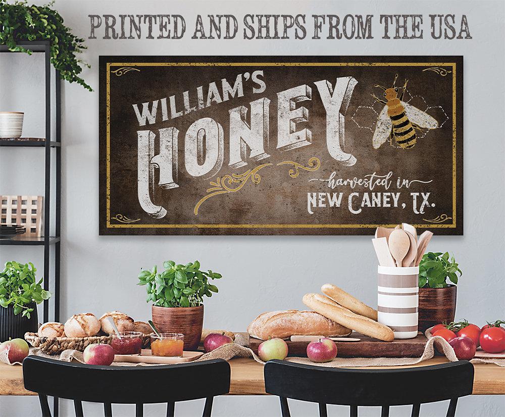 Personalized - Family Honey Bee Keeper - Canvas
