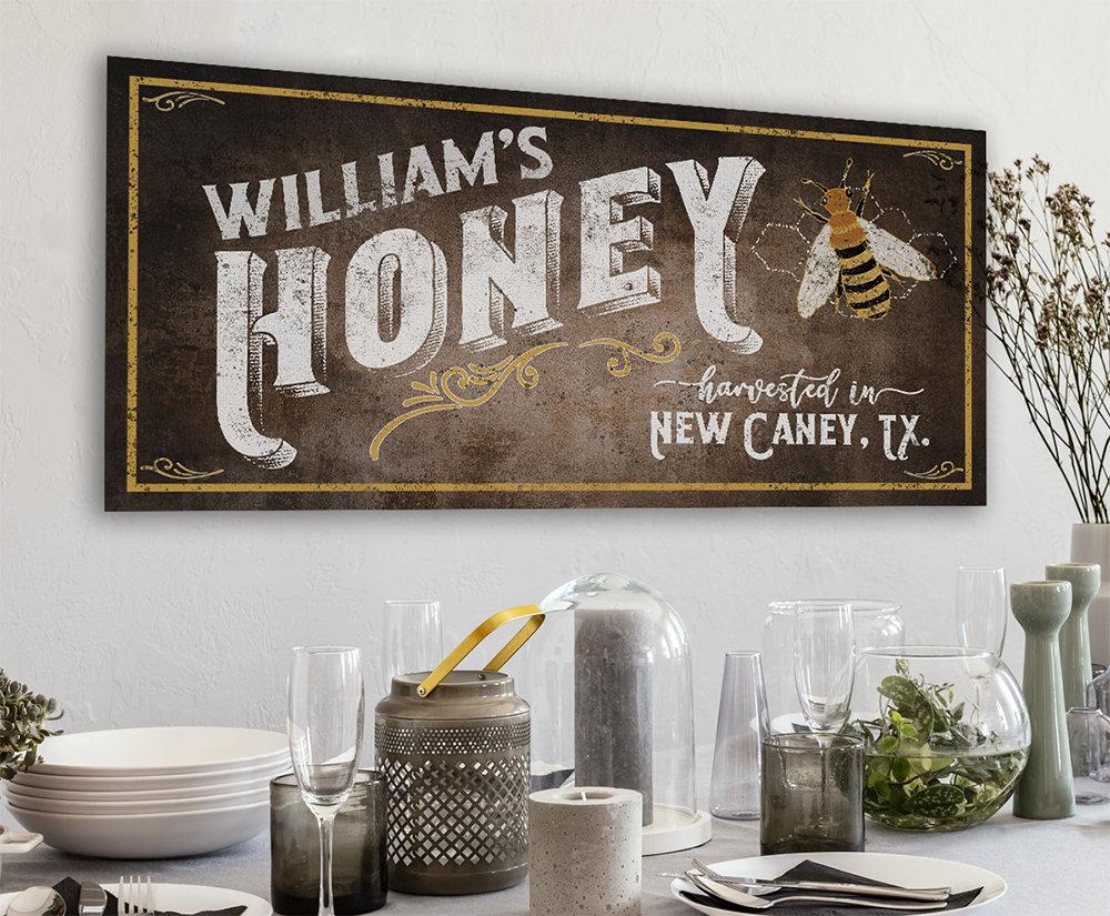 Personalized - Family Honey Bee Keeper - Canvas