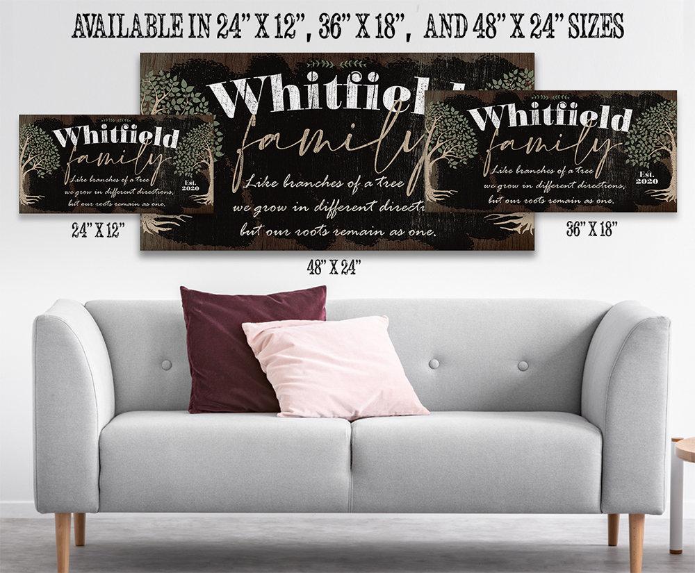 Personalized - Family Like Branches - Canvas